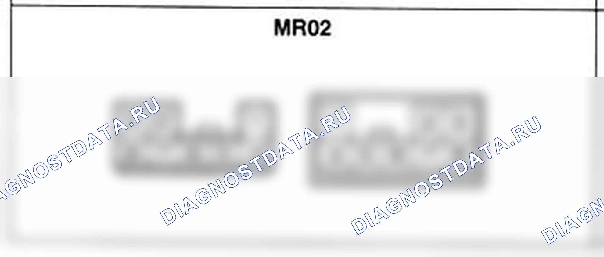 Распиновка разъёма MR02 — основного жгута. Hyundai H-1 A1