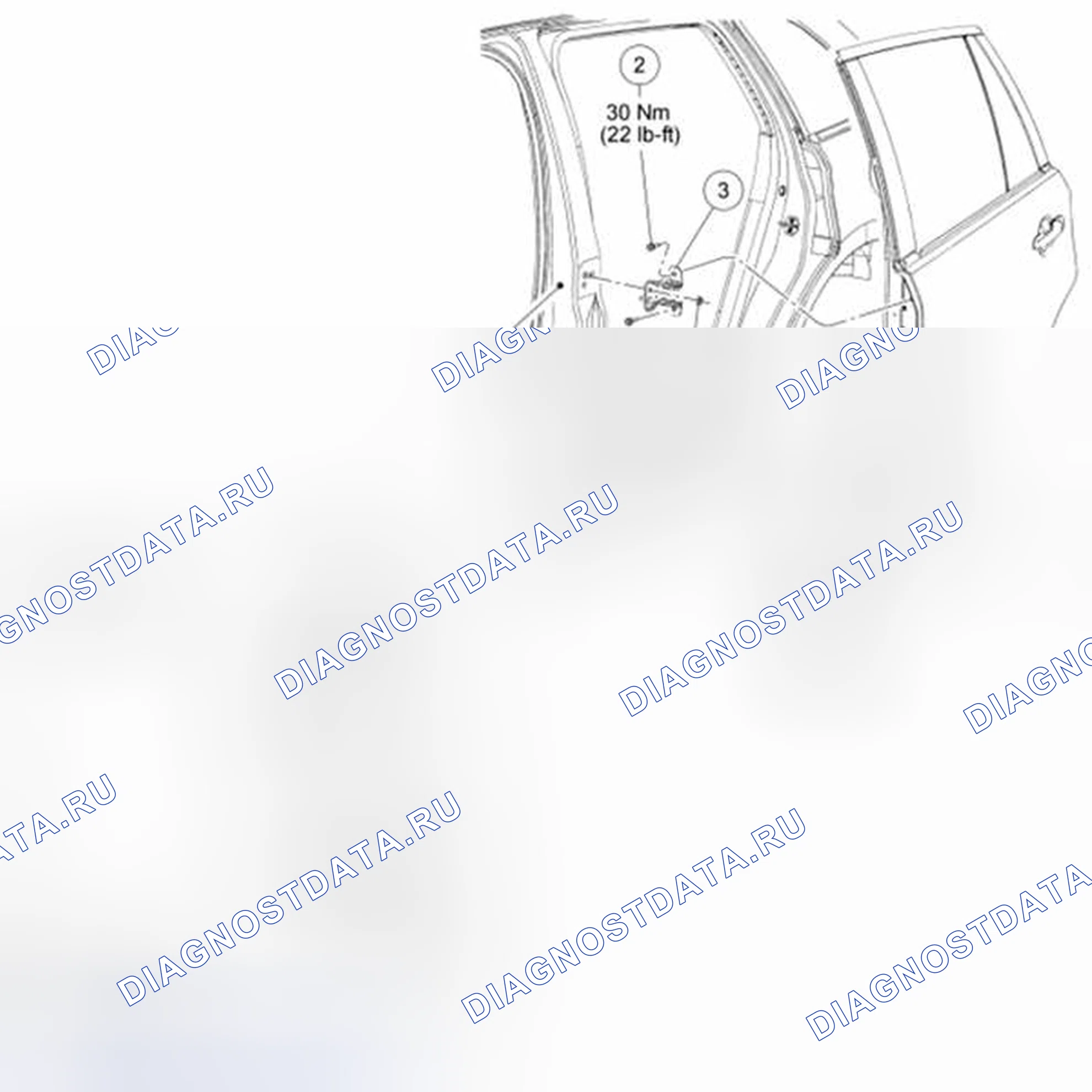 Рис. 86: Задняя дверь. Hyundai Kona I