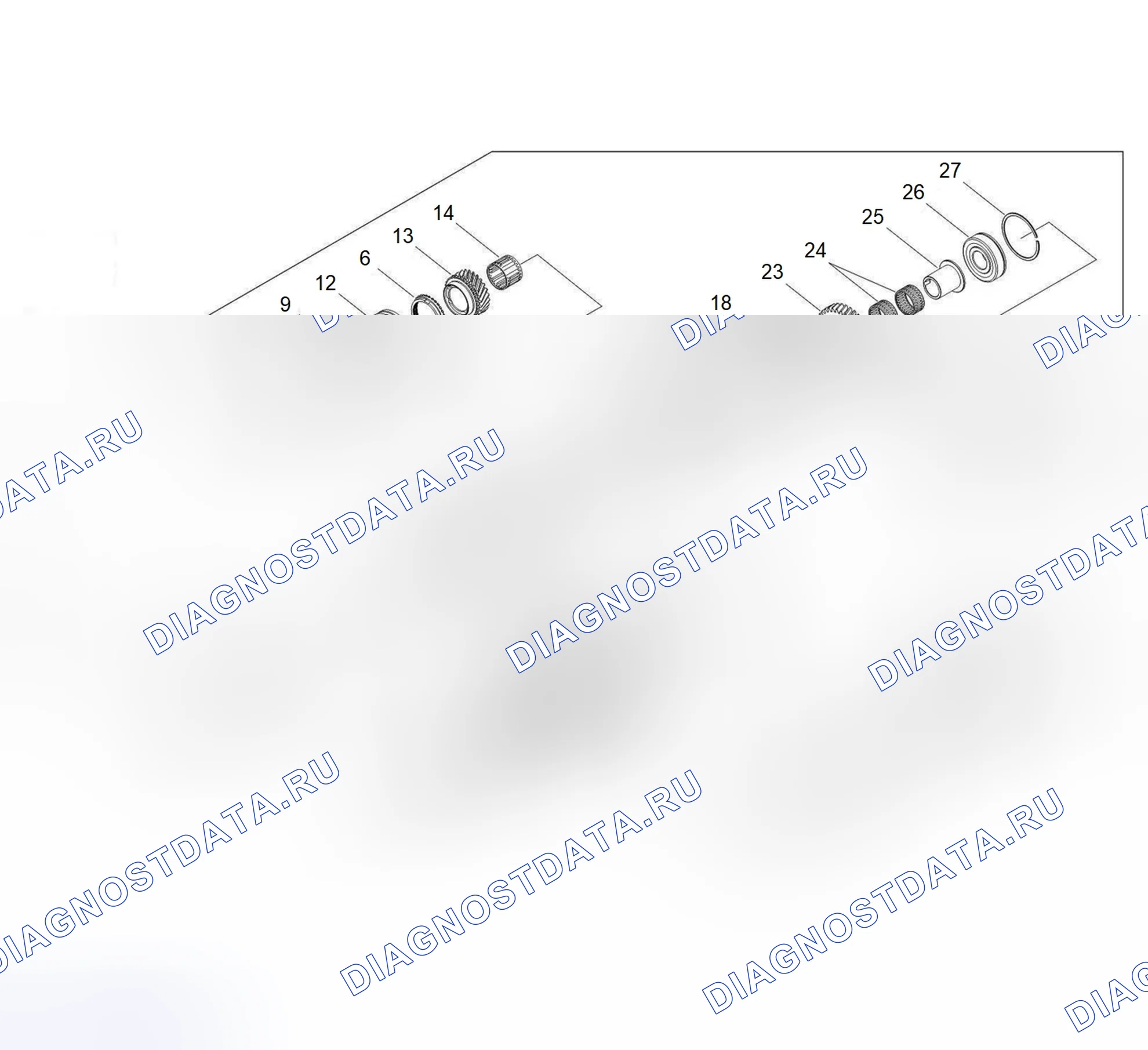 Схема расположения узла трансмиссии — Great Wall Wingle-5. Great-Wall Wingle 5 I