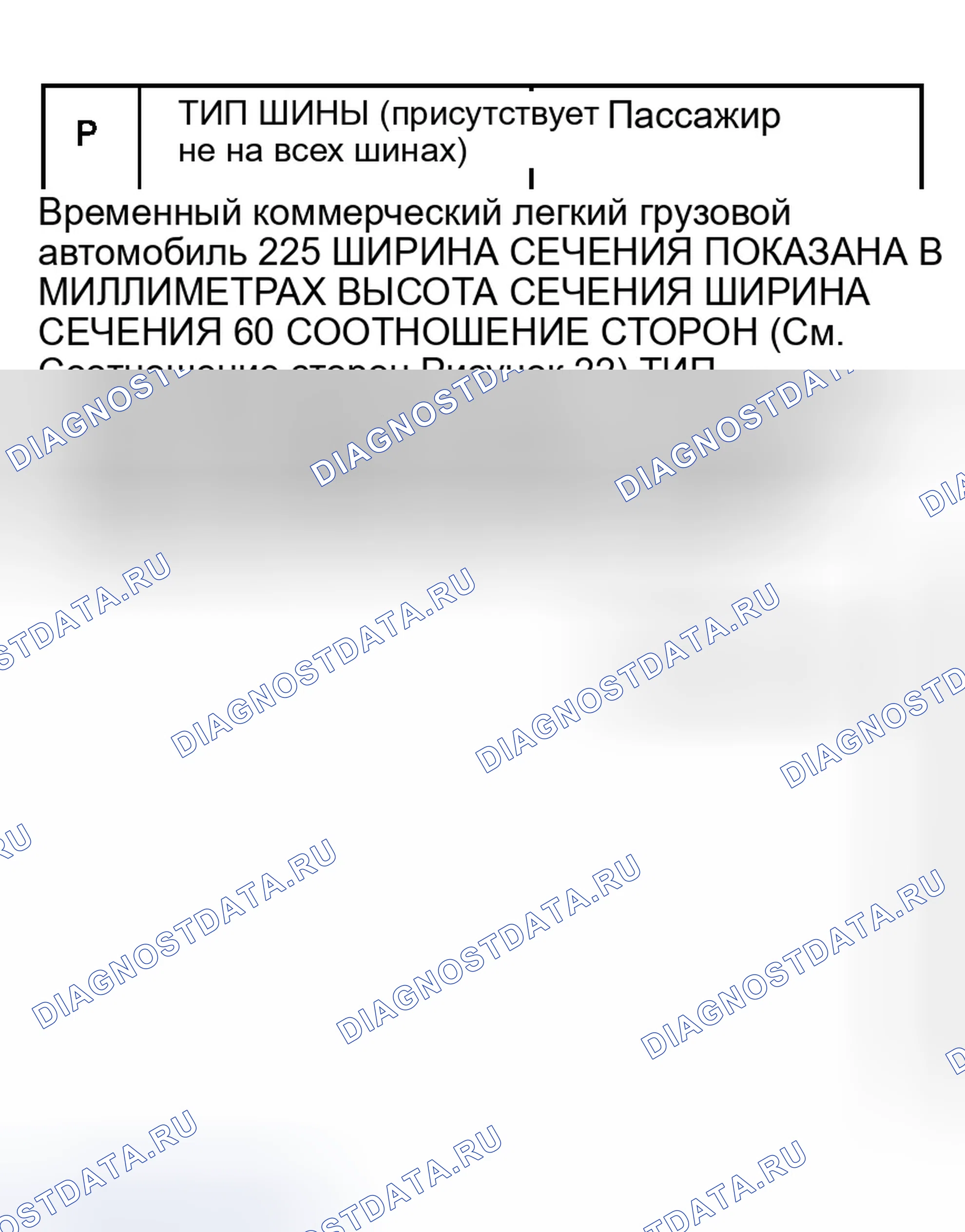 Рис. 4: ИДЕНТИФИКАЦИЯ ШИН. Dodge Grand Caravan IV
