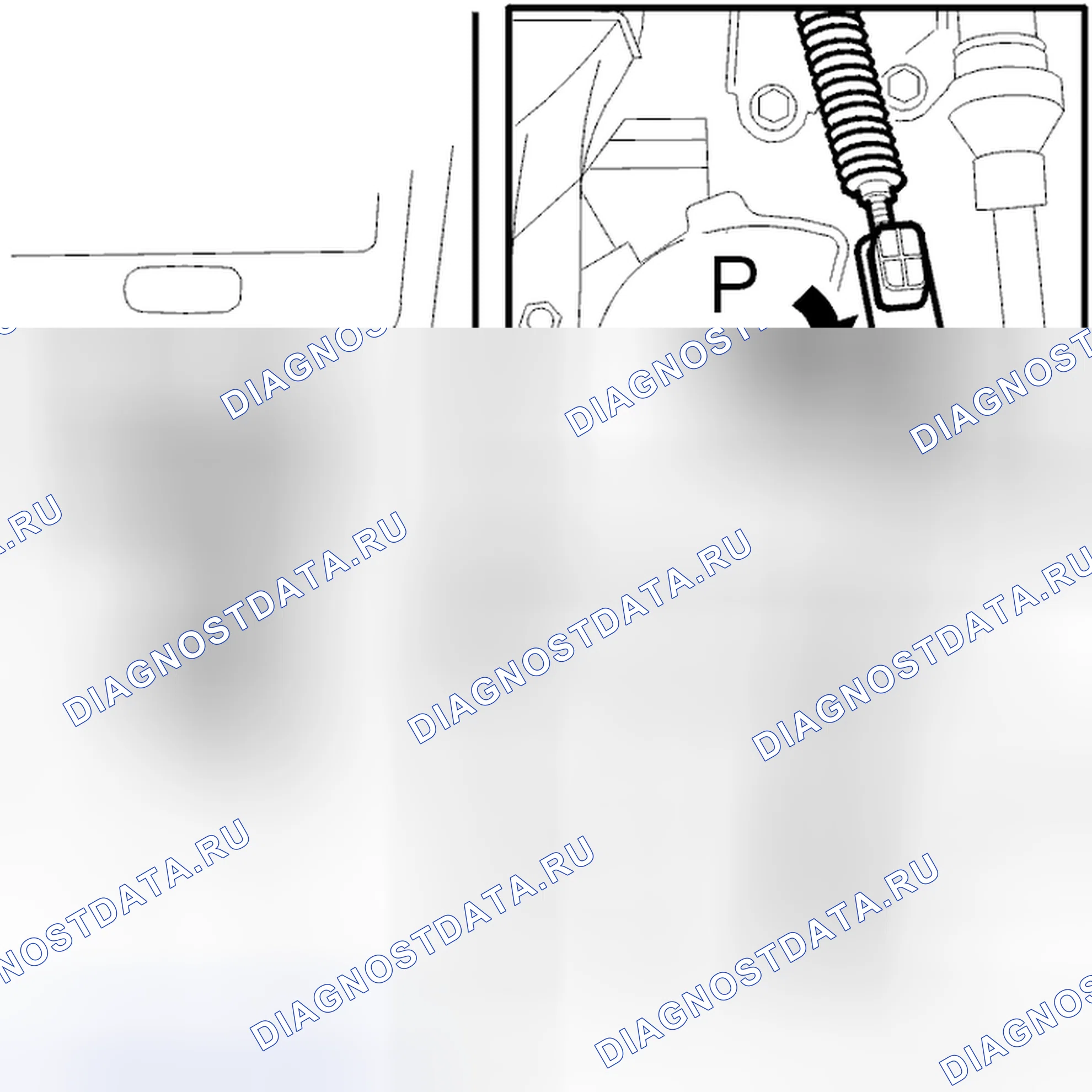 Рис. 664: Проверка положения P. Volvo C70 I