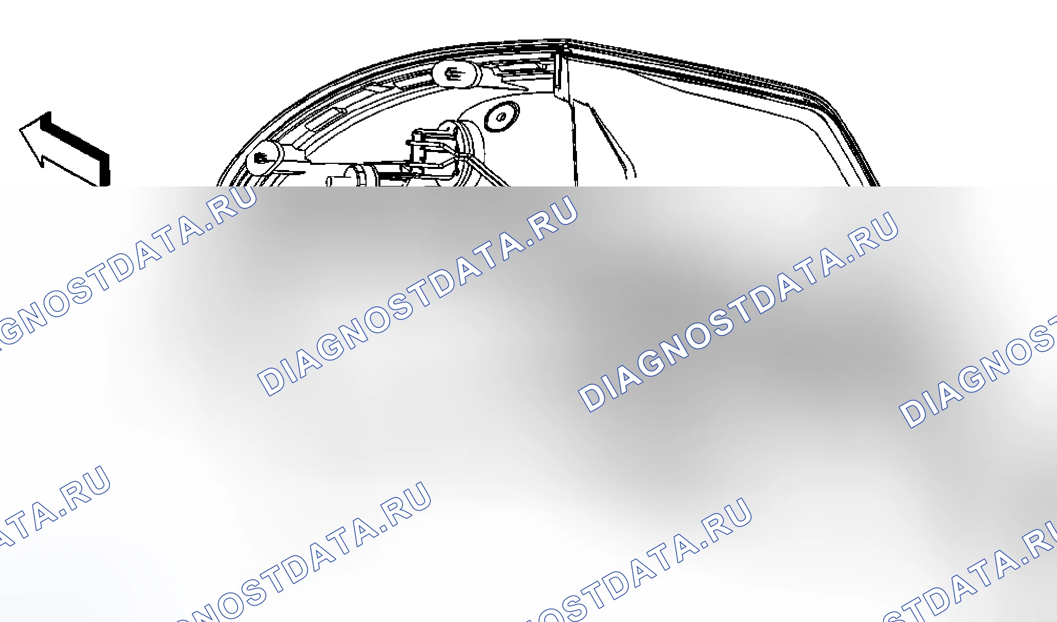 Рис. 40: Замена крышки диода задней лампы. Kia Rio III рестайлинг