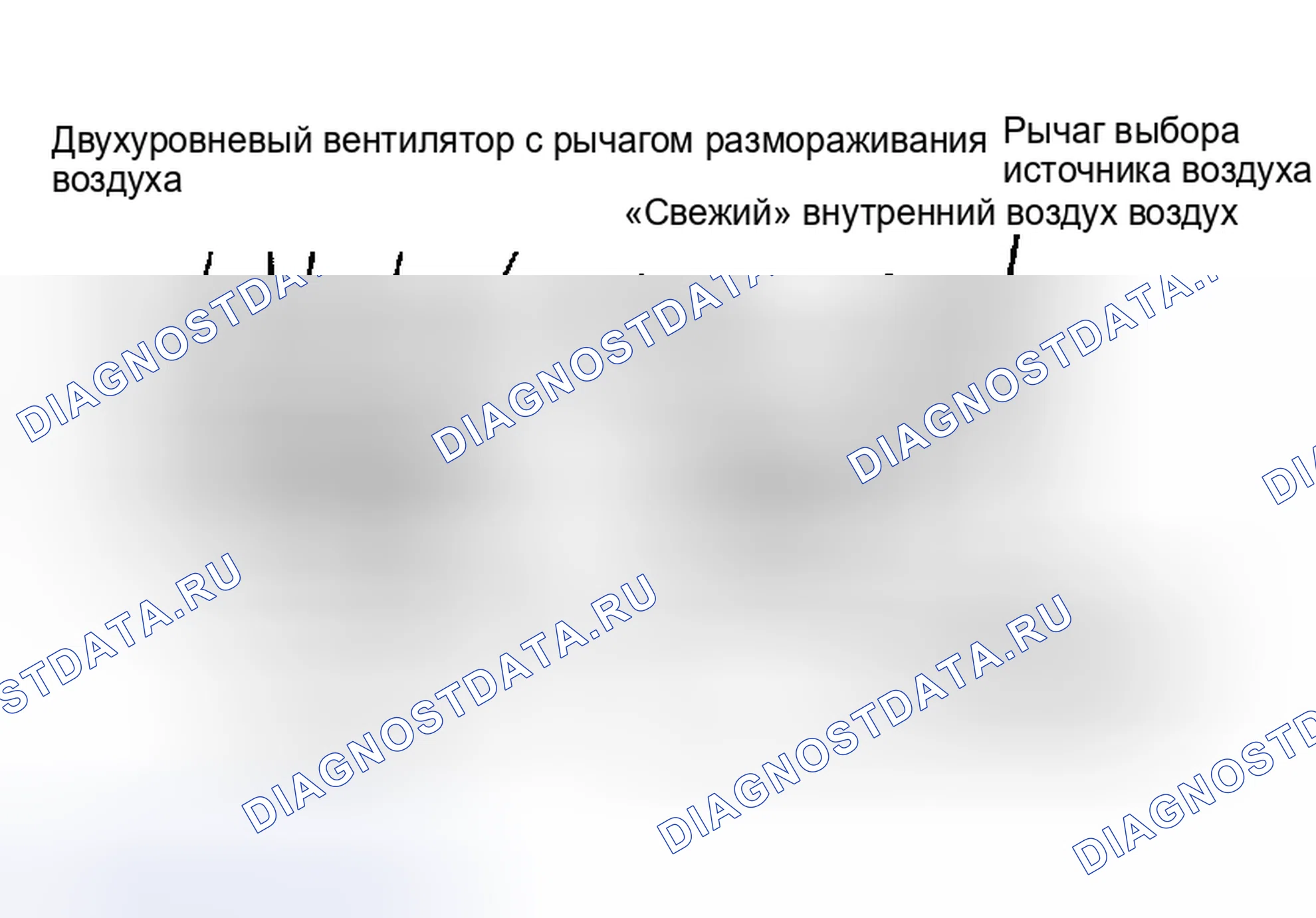 Рис. 1: ПОЛОЖЕНИЕ РЫЧАГА СЕЛЕКТОРА ВОЗДУХА. Chevrolet Sprint I