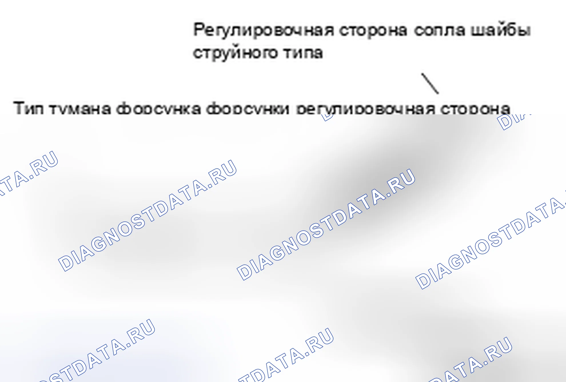 Рис. 29: Регулировка положения впрыска форсунки омывателя туманообразного типа. Mazda MX-5 NB