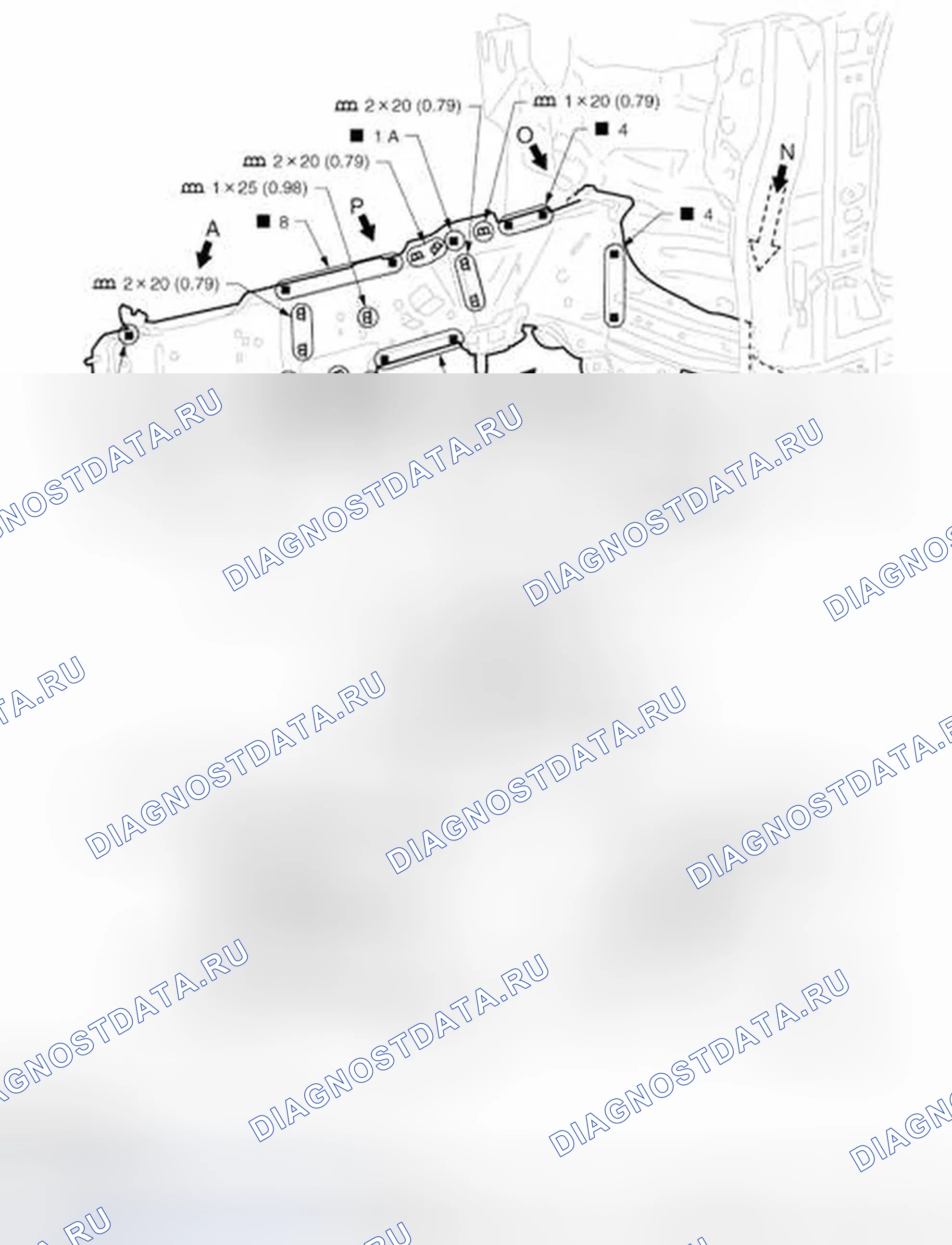 Рис. 183: Передний элемент (AWD). Infiniti M56 IV
