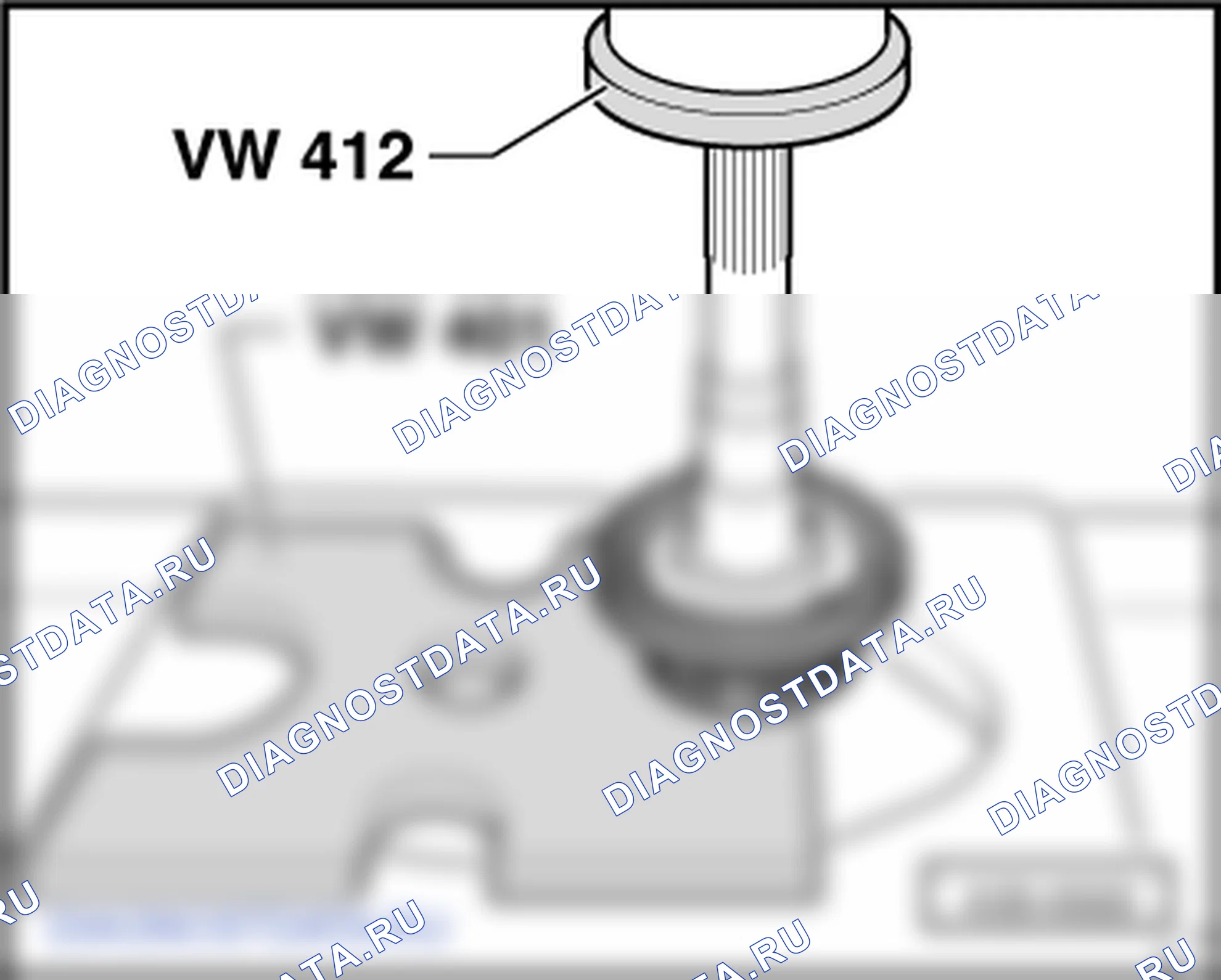 Разборка и сборка подвижной муфты и синхронизатора 3-й и 4-й передач. Volkswagen Golf Mk5
