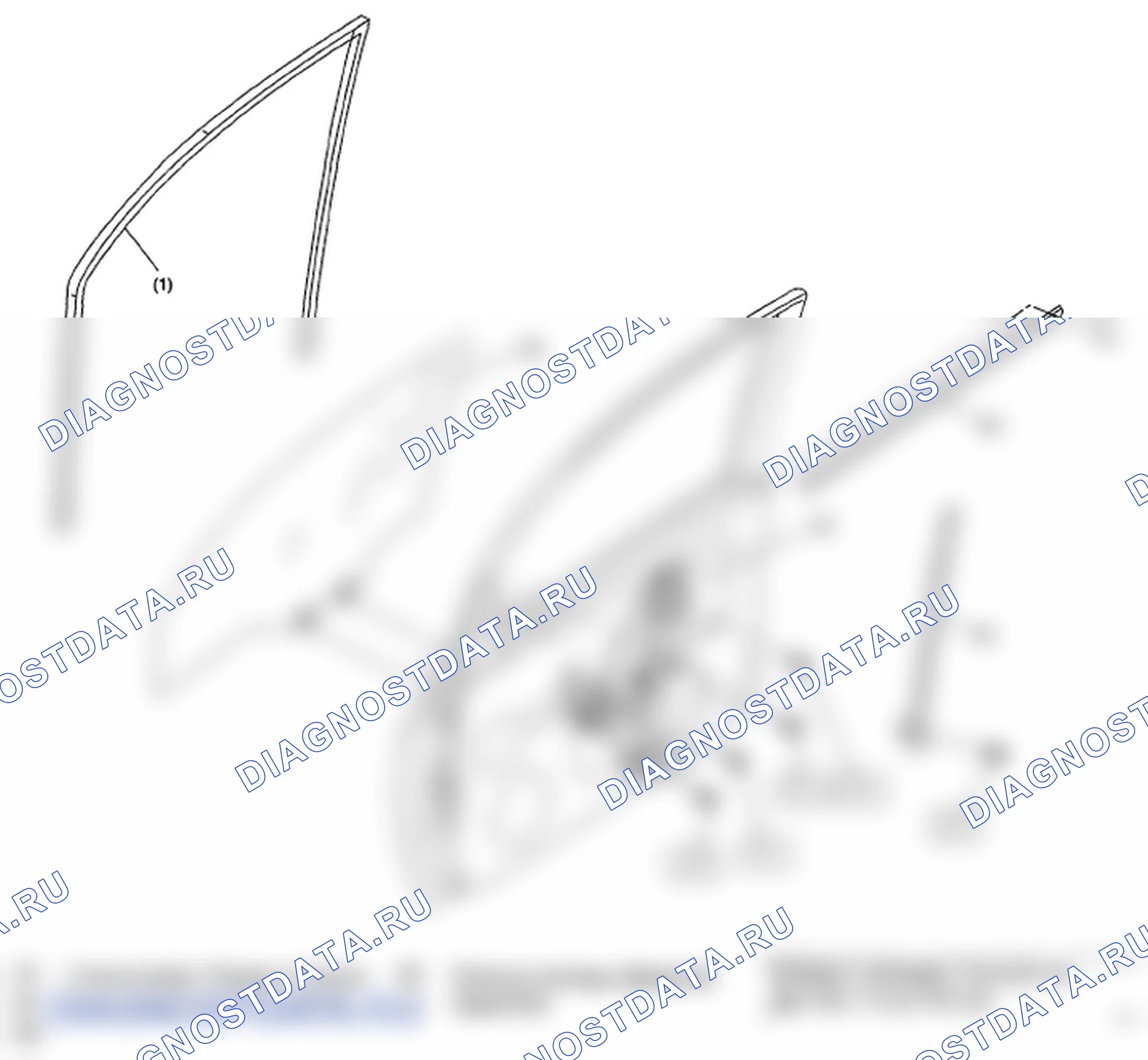 Рис. 9: СТЕКЛО ПЕРЕДНЕЙ ДВЕРИ. Subaru Impreza WRX GH