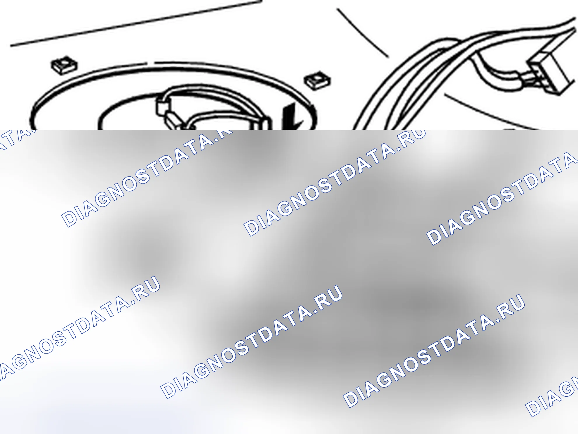 Рис. 33: Прокладка кабеля. Volvo C70 I
