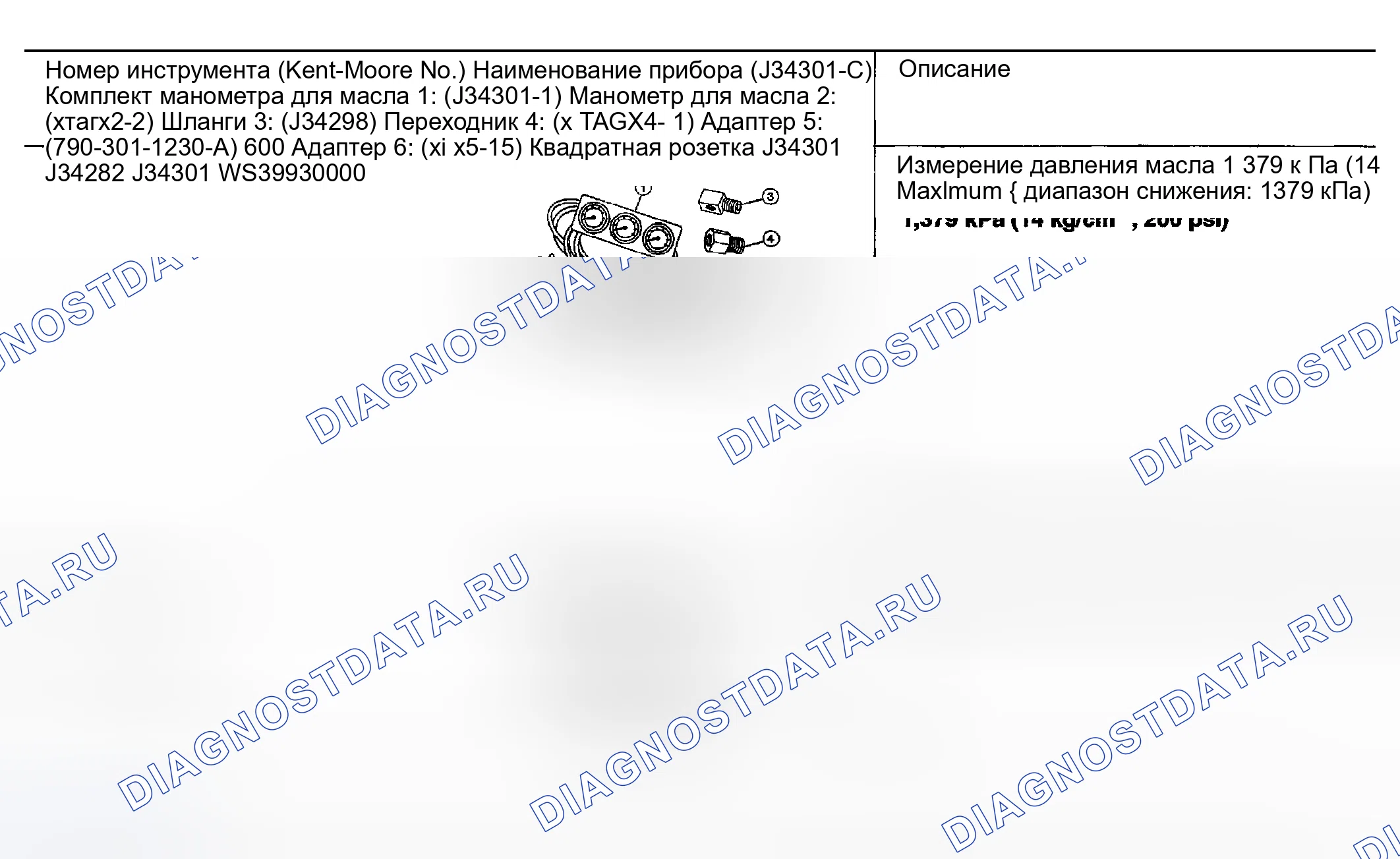 Рис. 7: Специальные сервисные инструменты. Honda Odyssey (North America) I