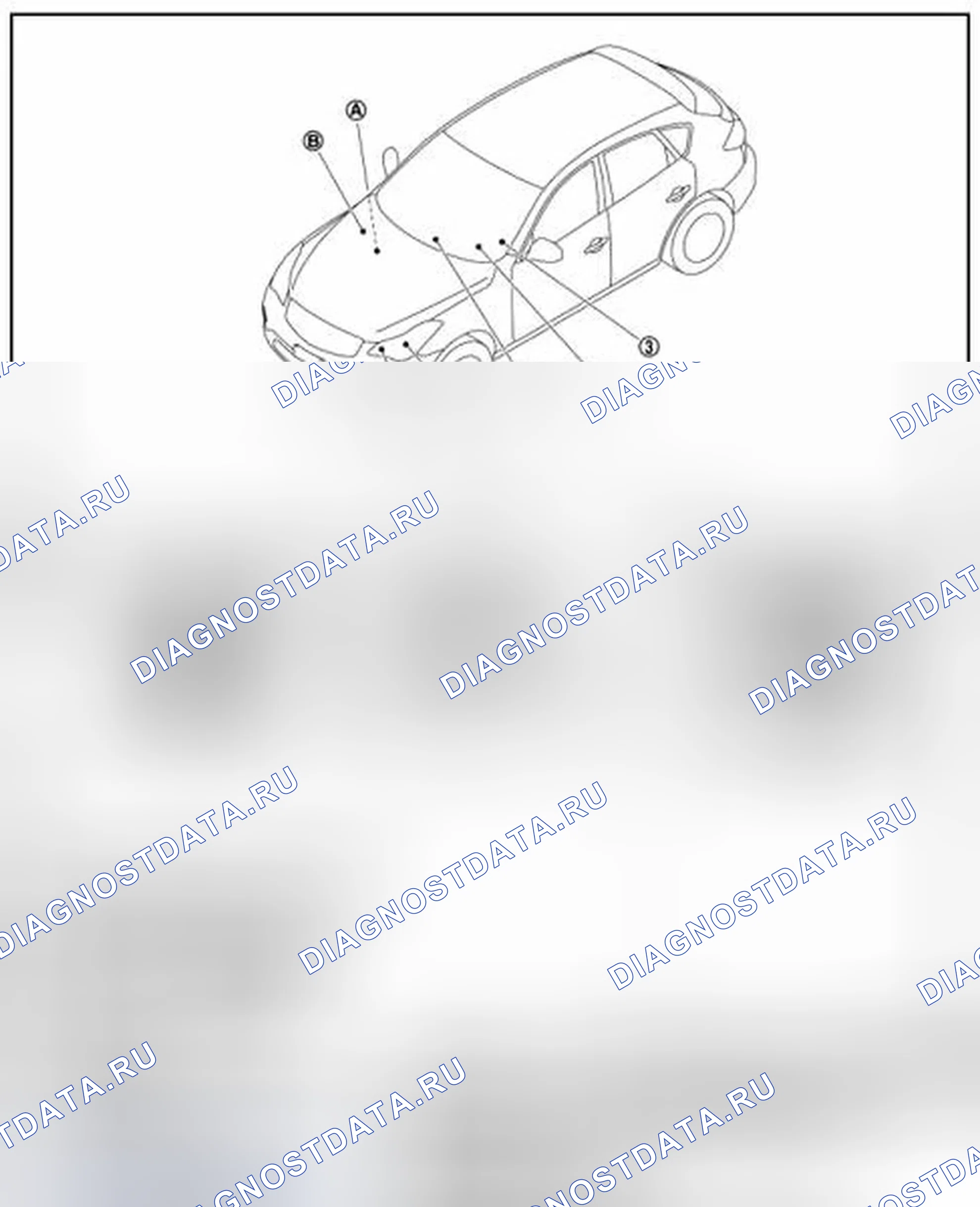 Рис. 144: Расположение компонентов. Infiniti QX50 I