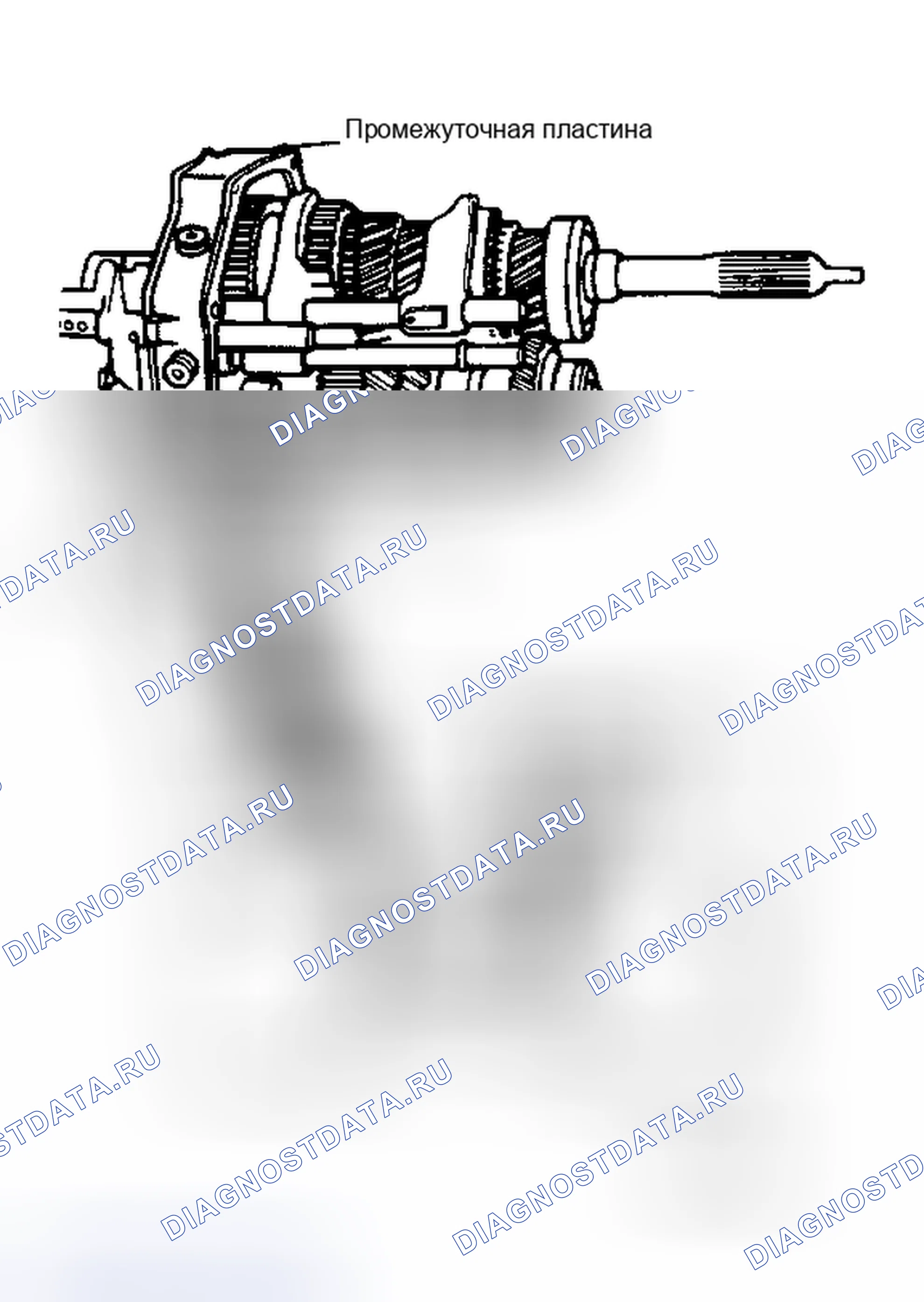 Рис. 2: РАЗБОРКА КОРОБКИ ПЕРЕДАЧ. Dodge Cab & Chassis R3500 AD pre