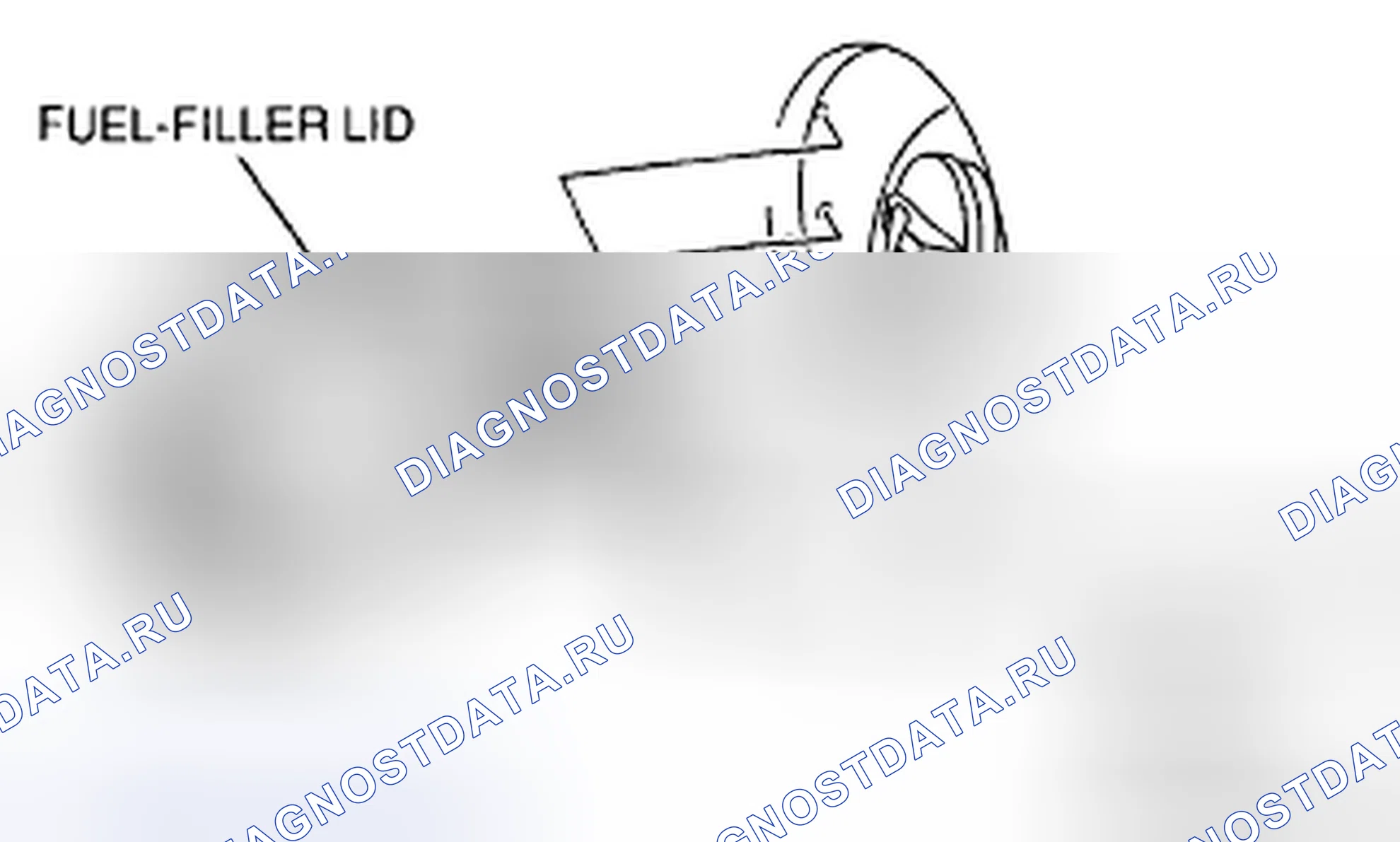 Рис. 1: СНЯТИЕ / УСТАНОВКА КРЫШКИ ТОПЛИВОЗАПРАВЩИКА. Mazda CX-7 I