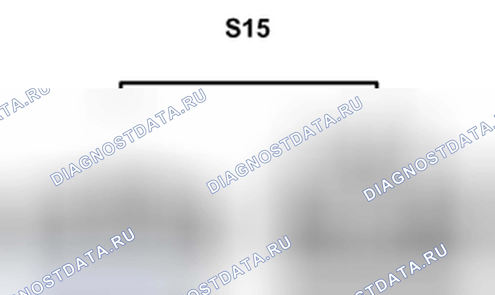 Рис. 597: Вид с торца соединительного разъема (S15). Toyota Camry XV40