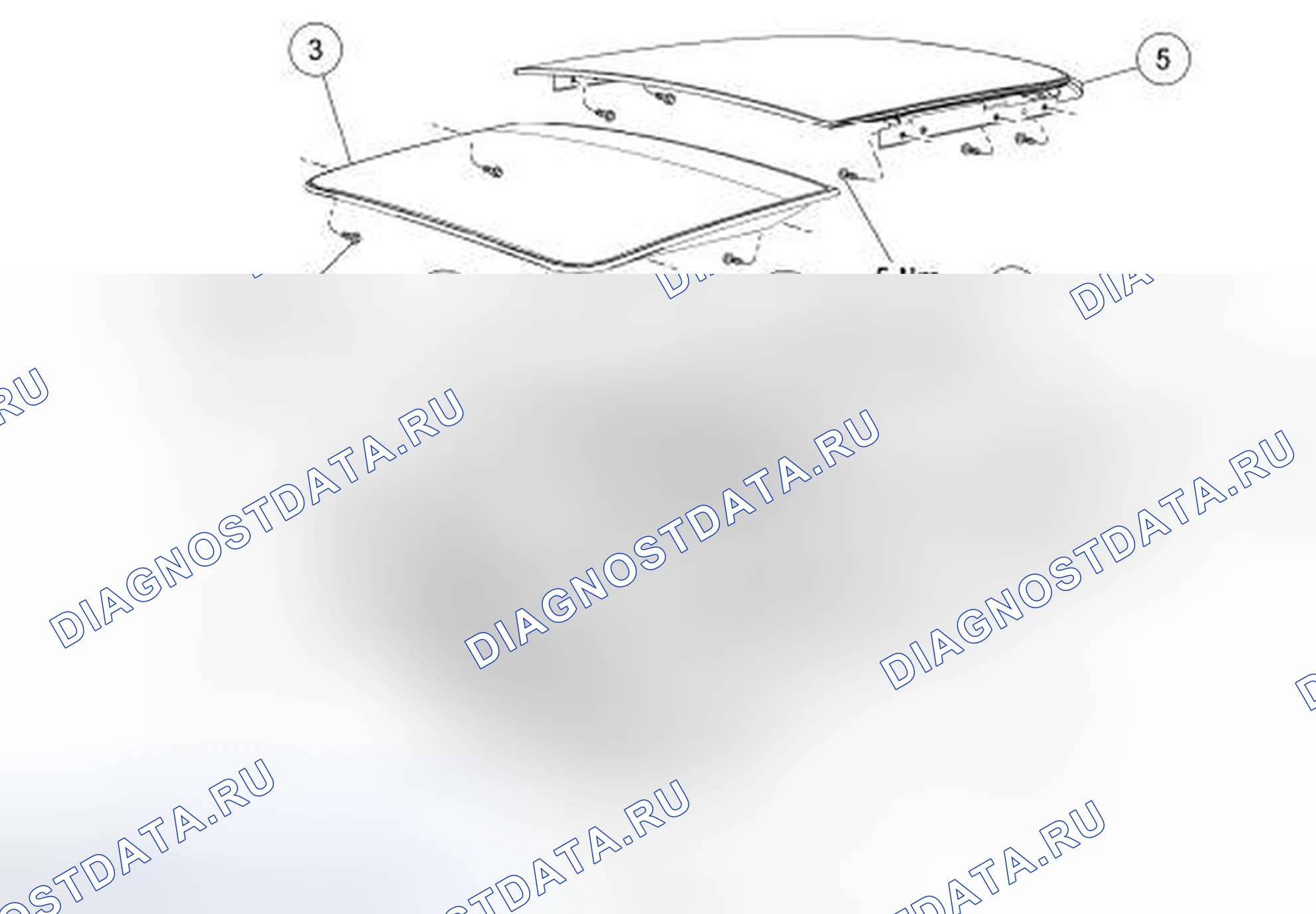 Рис. 20: Панель открывания крыши. Hyundai ix55 I