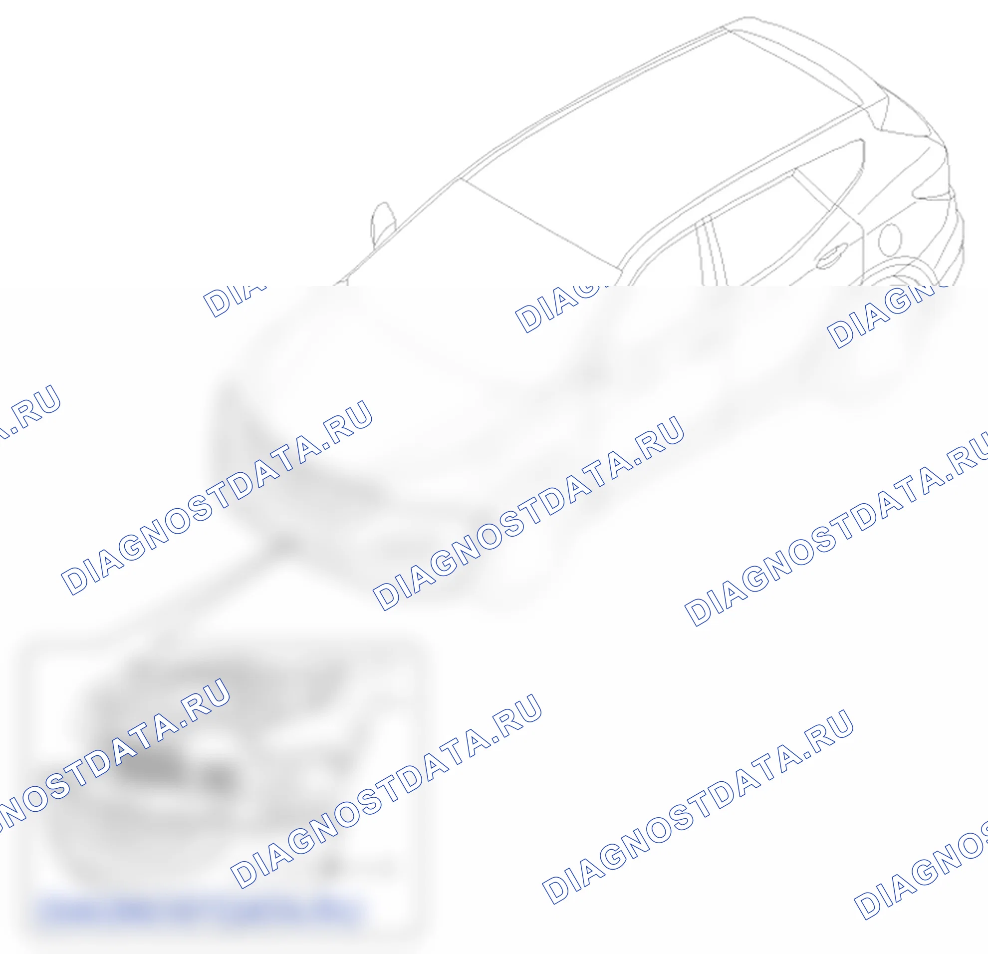 Расположение деталей облицовки переднего бампера. Hyundai Santafe Sport DMA