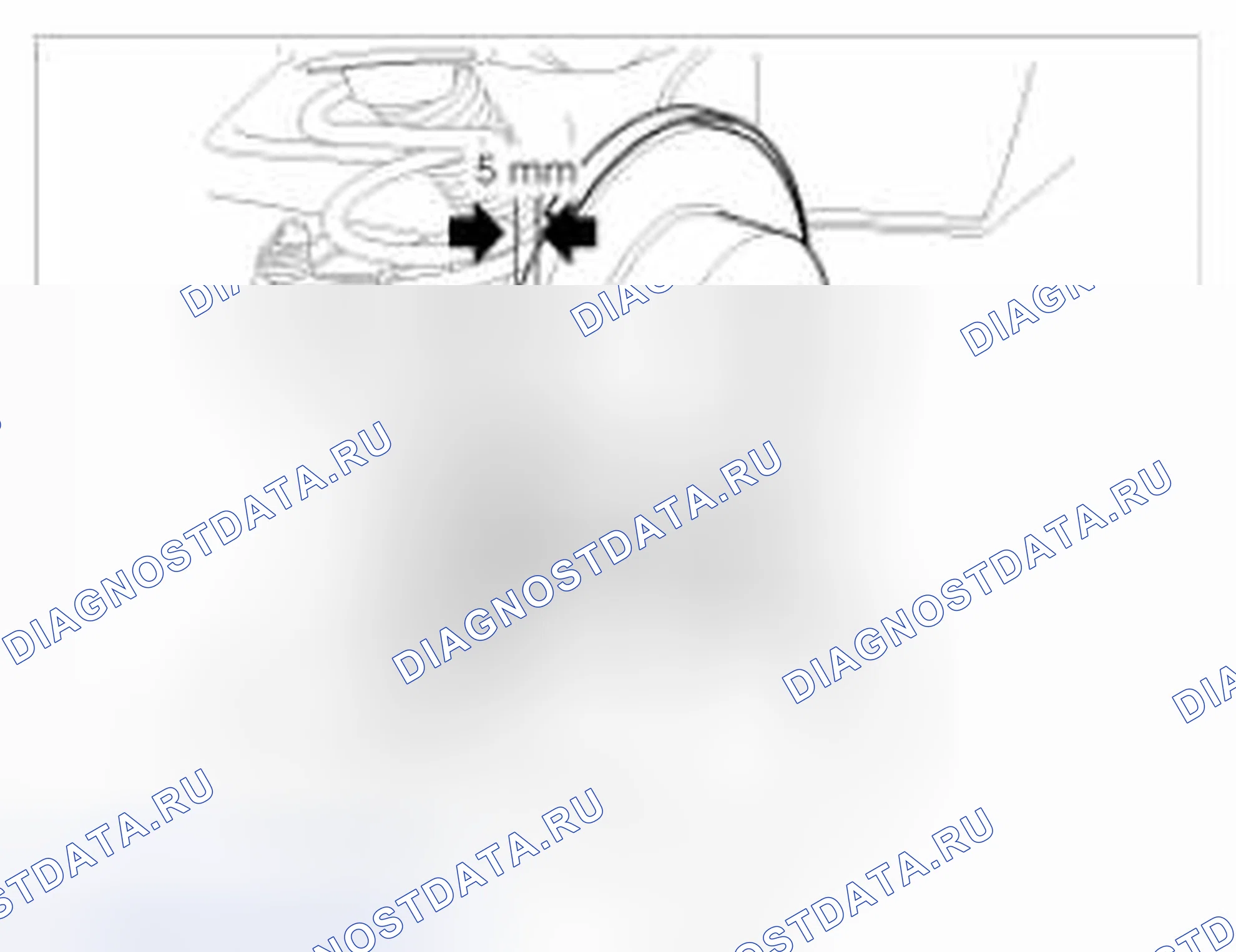 Рис. 146: Проверка толщины заднего тормозного диска. BMW 6 серия F06/F13/F12