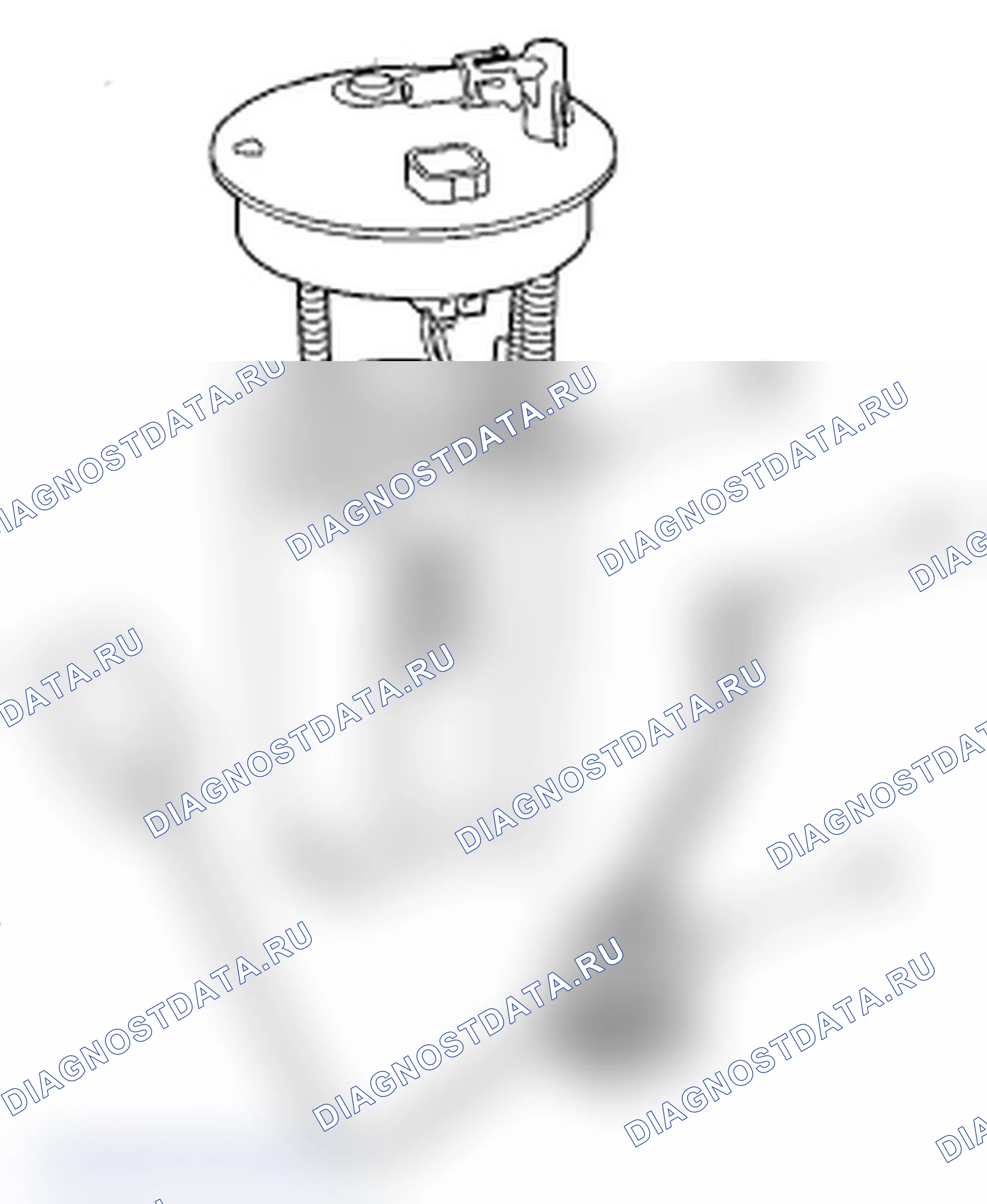Рис. 71: Замена блока подачи топливного насоса/топливомера. Acura MDX II