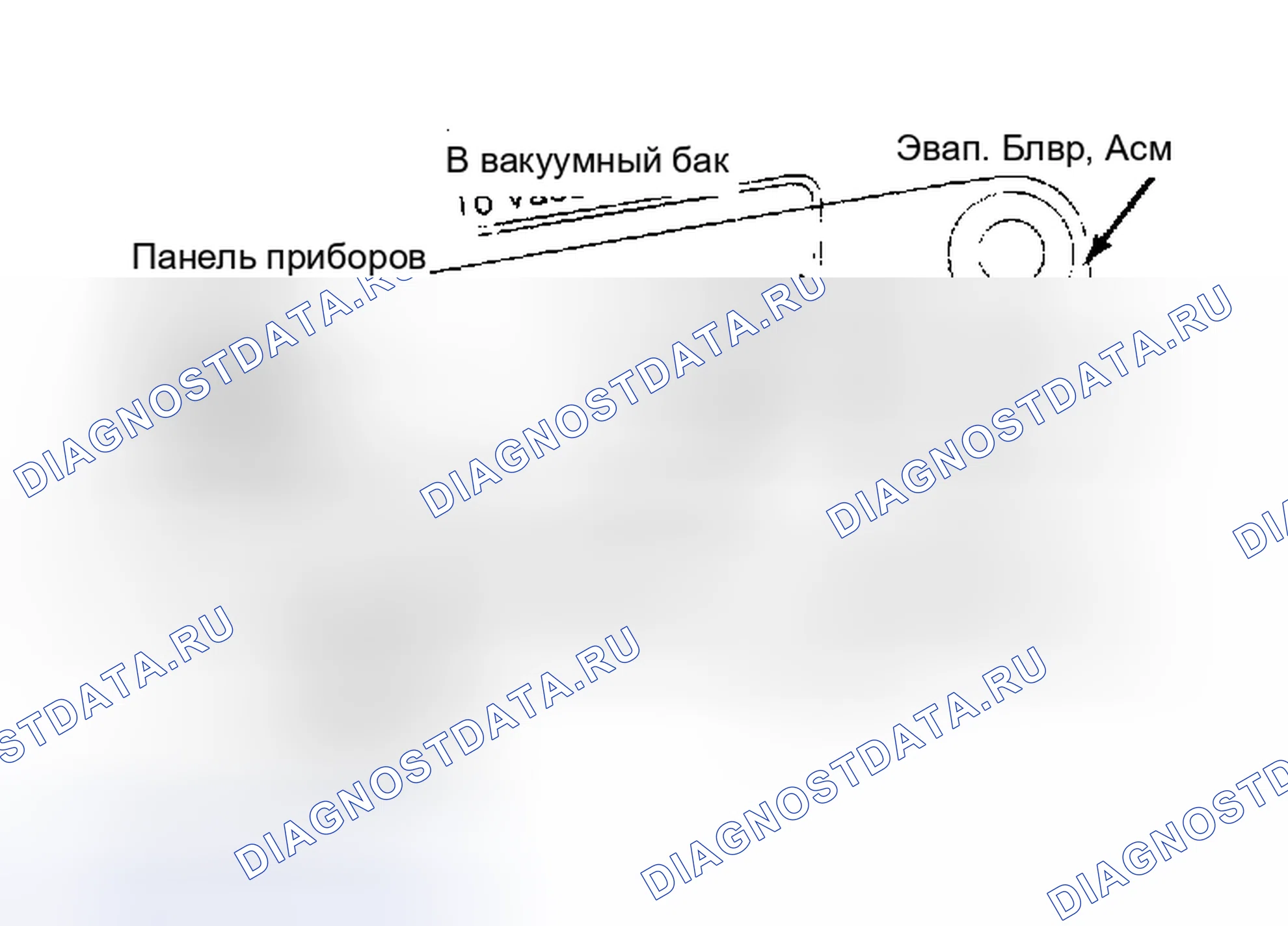 Рис. 3: Вакуумная диаграмма Chevette кондиционер. Buick Skylark V