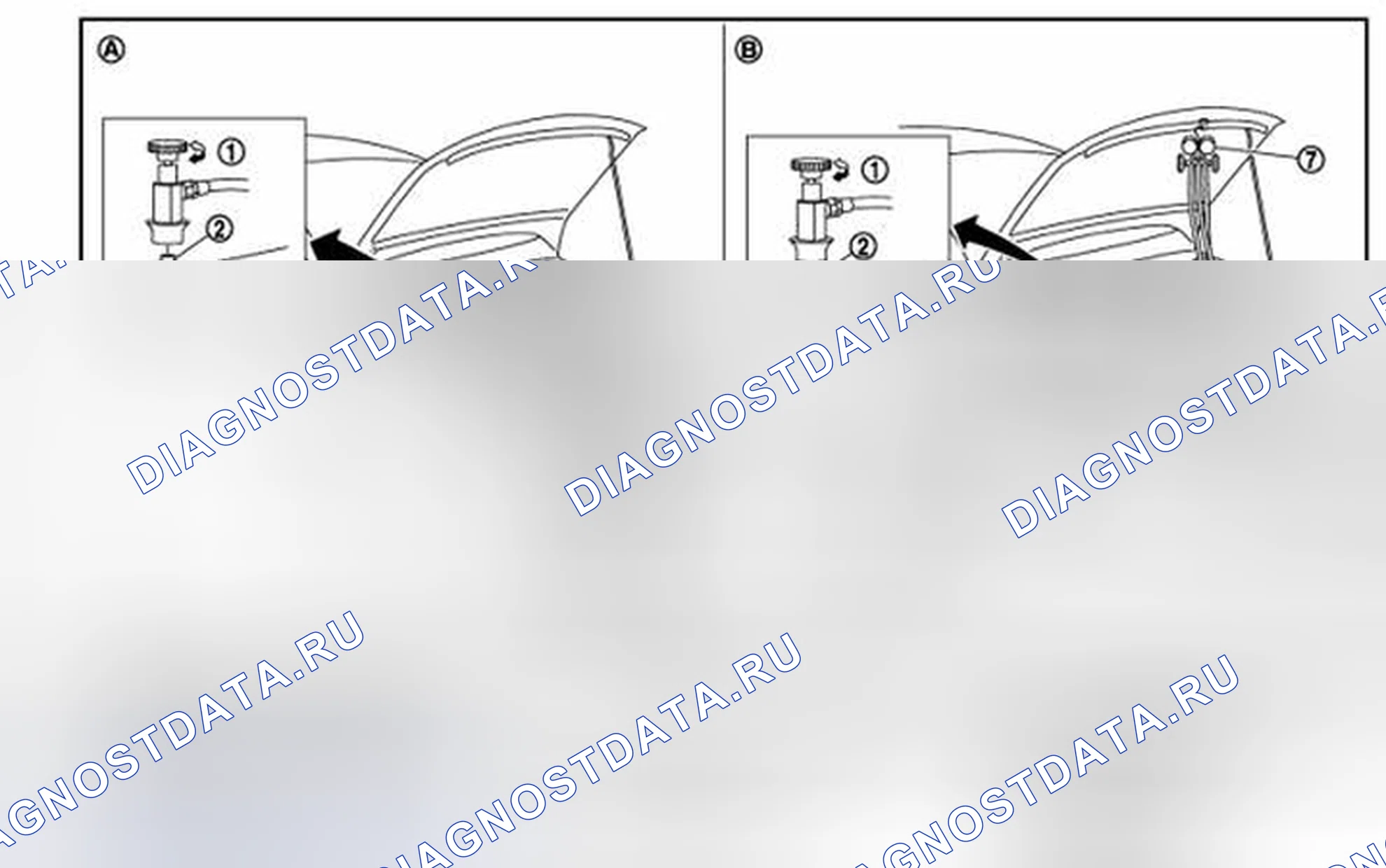 Рис. 13: ПОДКЛЮЧЕНИЕ СЕРВИСНОГО ИНСТРУМЕНТА И ОБОРУДОВАНИЯ. Nissan Sentra B17 рестайлинг