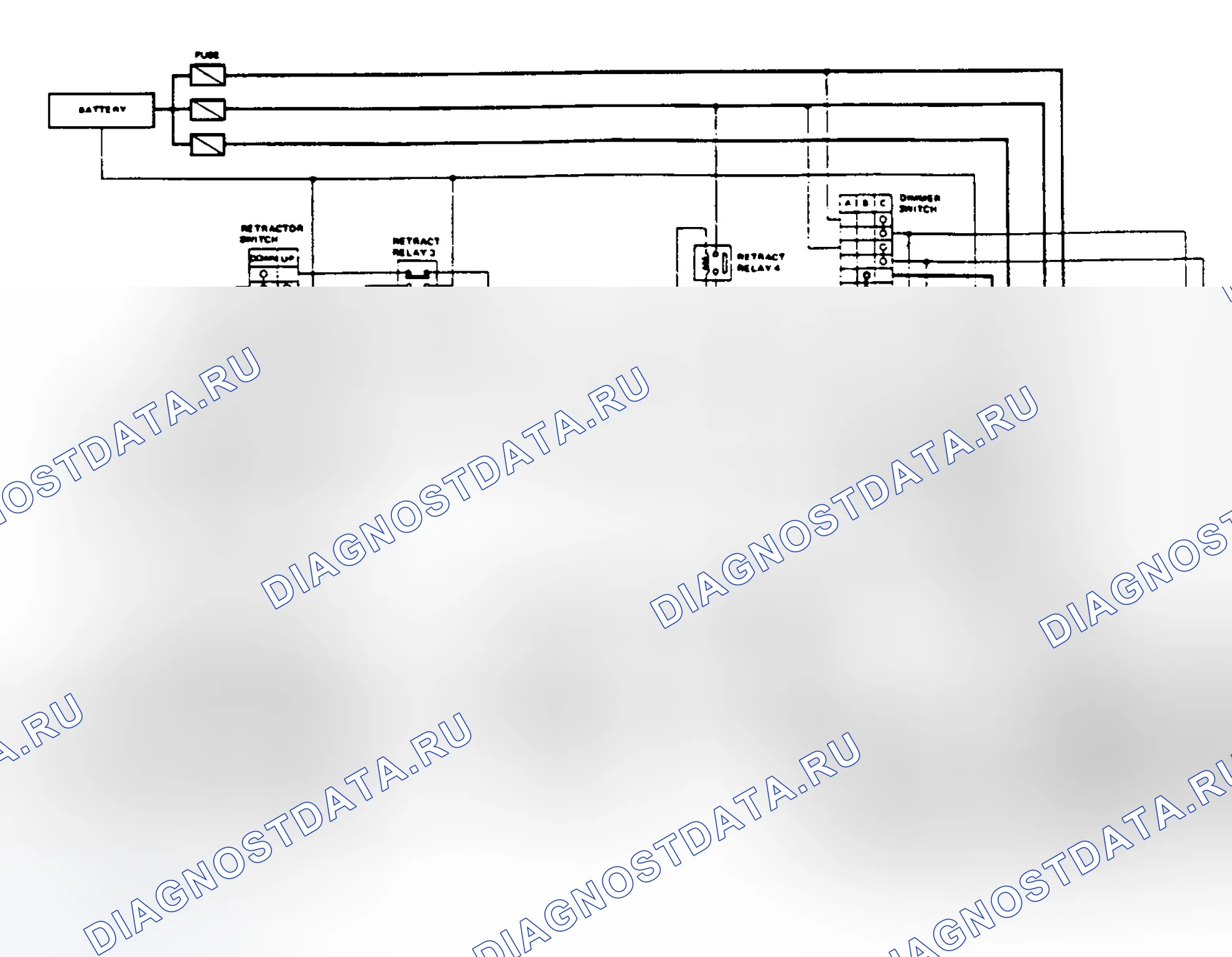 Рис. 1: СХЕМНЫЙ РЕЖИМ РАБОТЫ [A-1]. Nissan Pulsar N13