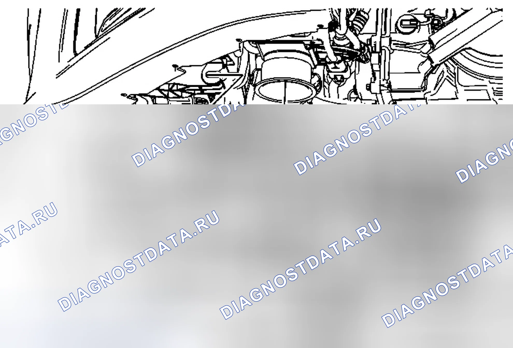 Рис. 11: Замена кронштейна нижней ударной штанги переднего бампера. Chevrolet Malibu VIII рестайлинг