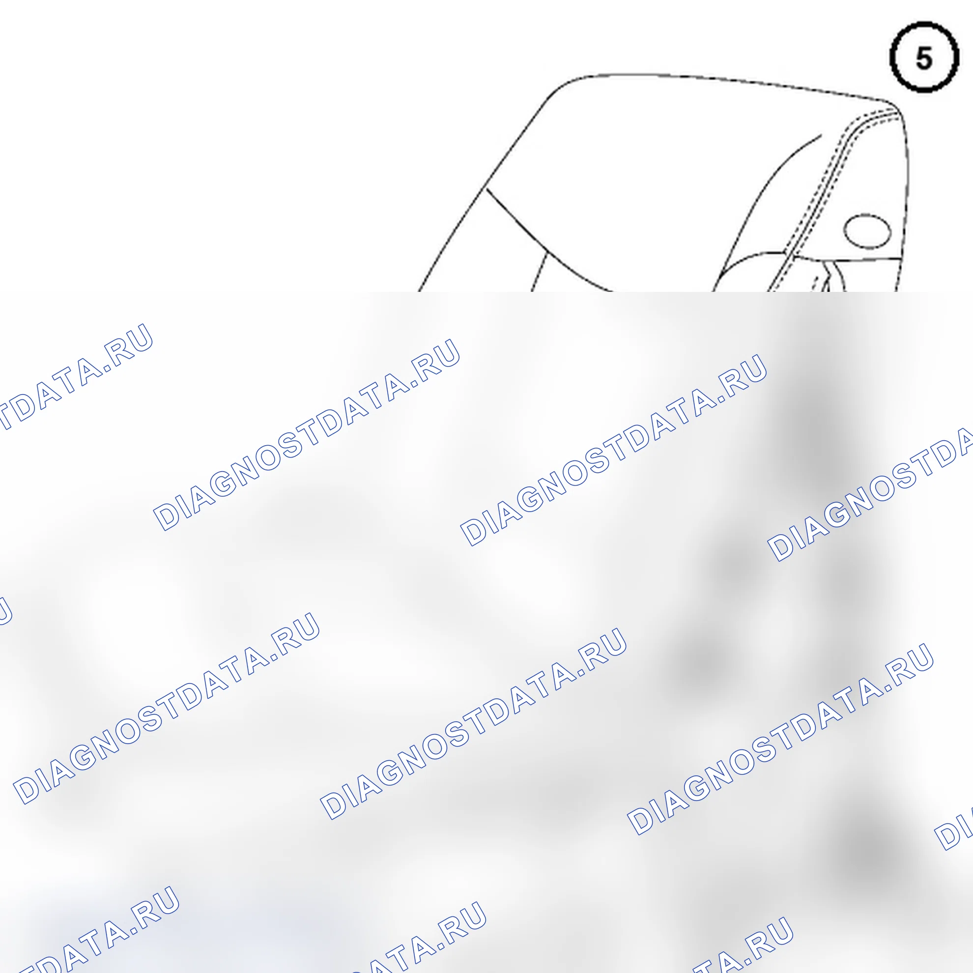 Обивка спинки переднего сиденья. Renault Trafic II