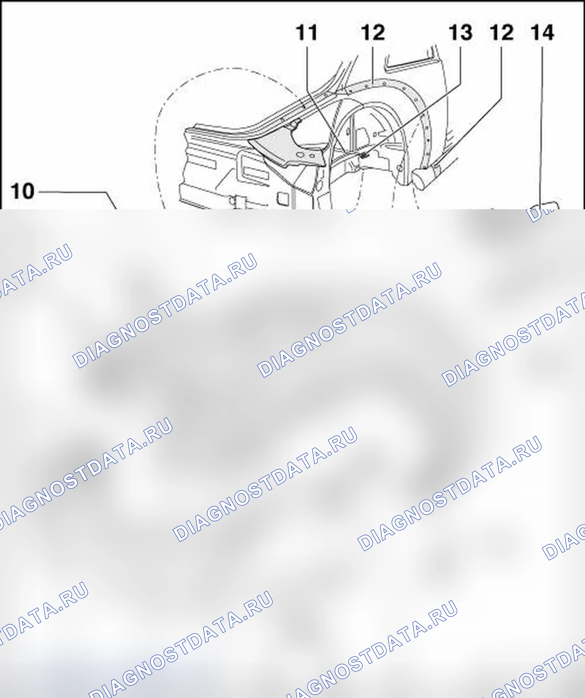 Рис. 157: ЗАДНЕЕ КРЫЛО. Volkswagen New Beetle A4