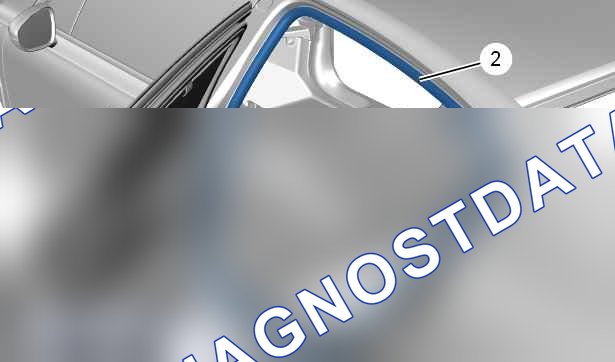 Снятие - установка: уплотнители проема на входе в распашные двери — c4cg0eud. Peugeot 508 I