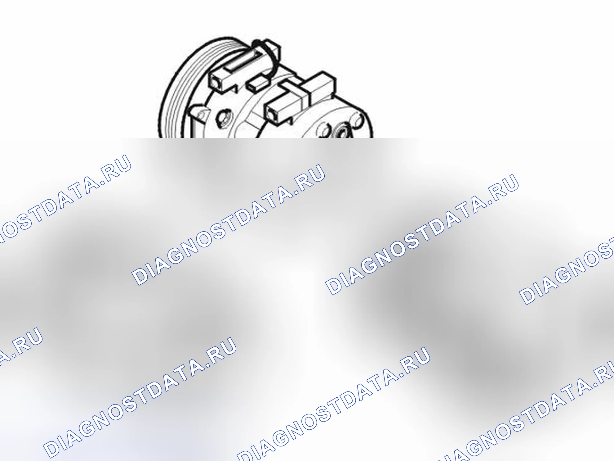 Рис. 460: КОМПРЕССОР. Volvo S40 II рестайлинг