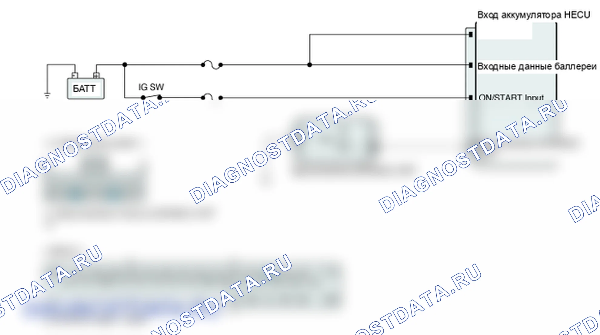 Диагностическая схема — C1503 Ошибка коммутатора TCS/ESC (ESP). Hyundai Genesis BH