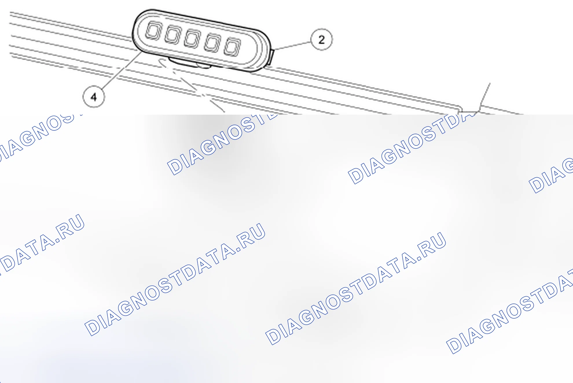 Рис. 49: Клавиатура для бесключевого доступа. Hyundai Lafesta I