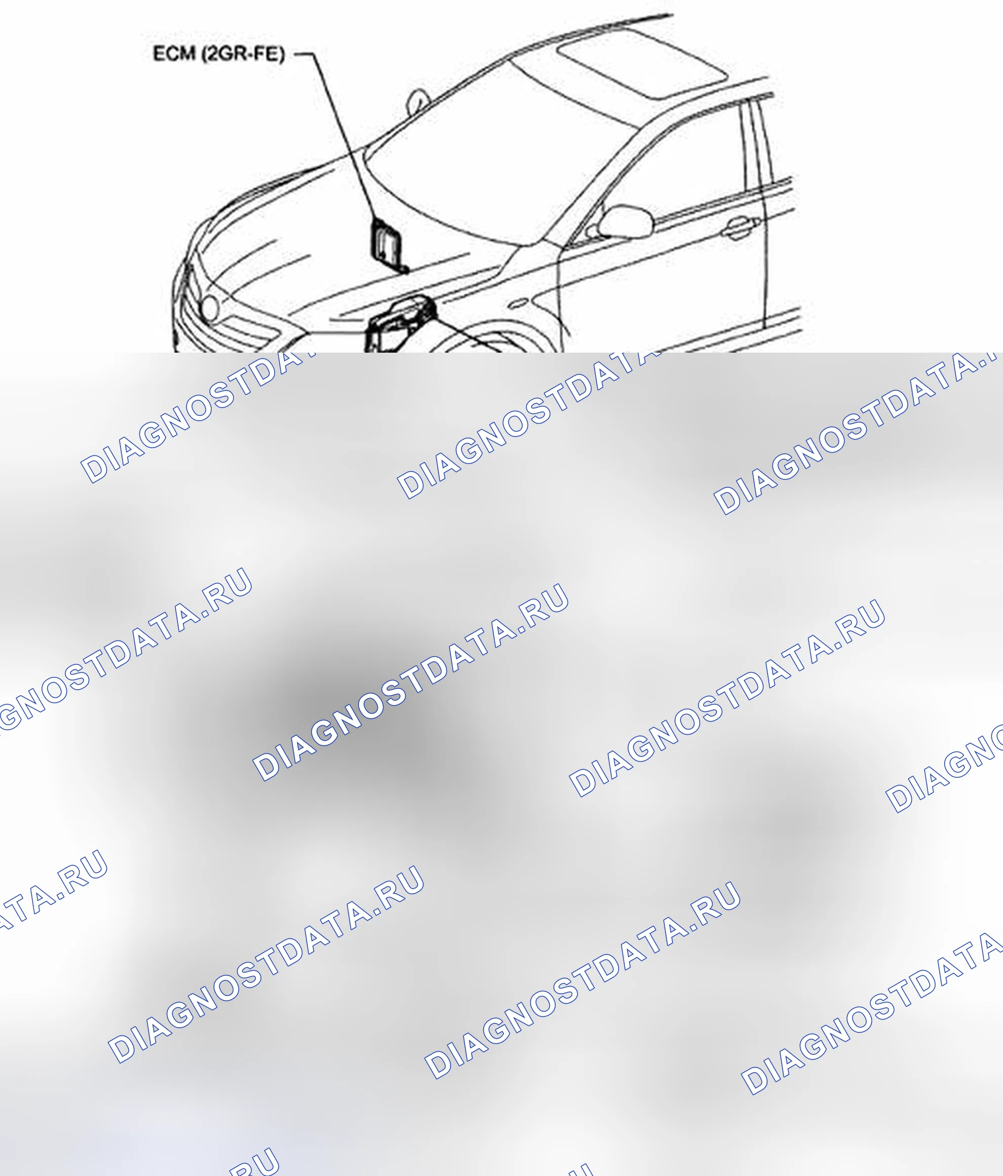 Рис. 309: РАСПОЛОЖЕНИЕ ДЕТАЛЕЙ. Toyota Camry XV40