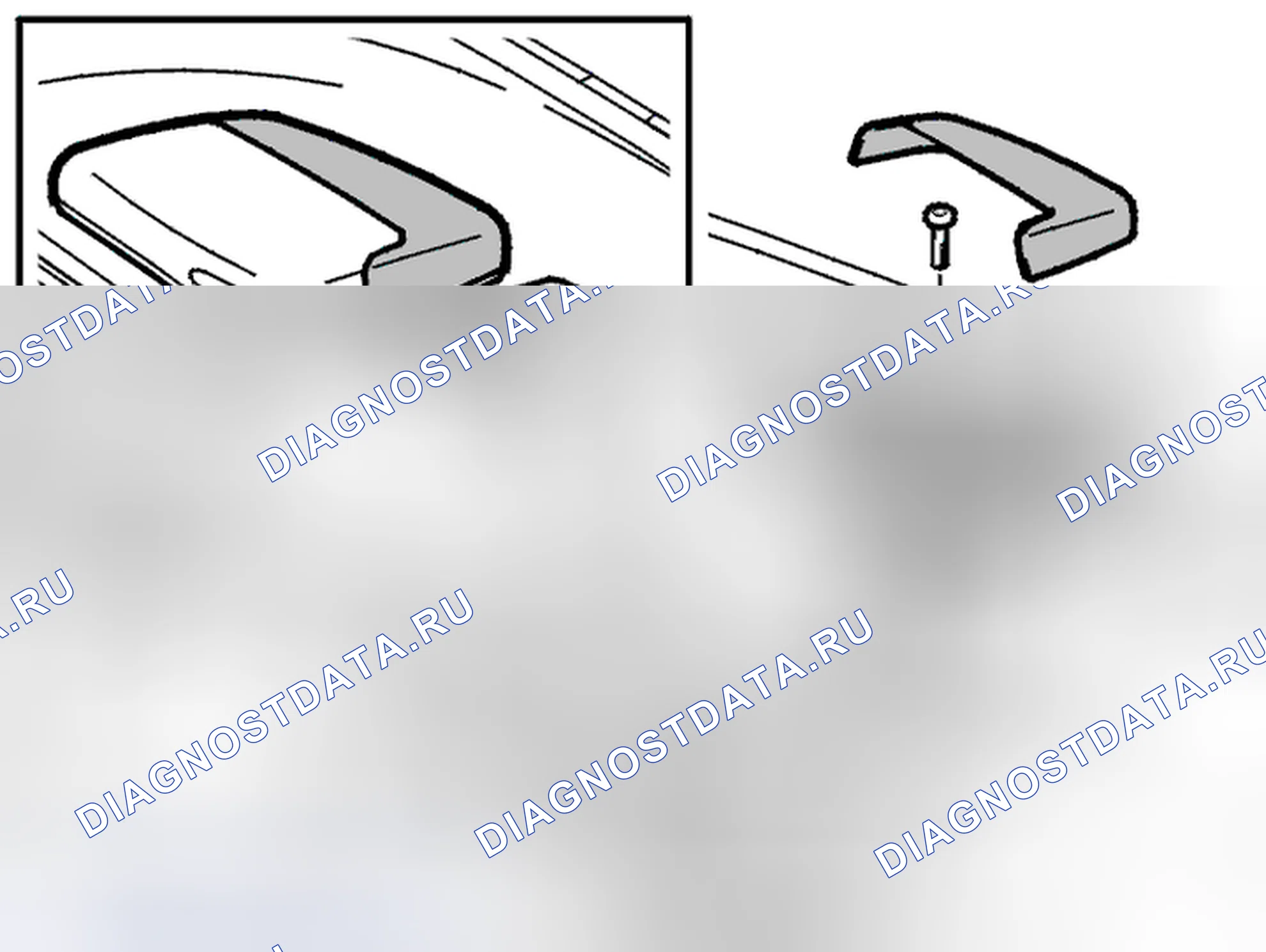 Рис. 61: Снятие дисплея. Volvo C70 I