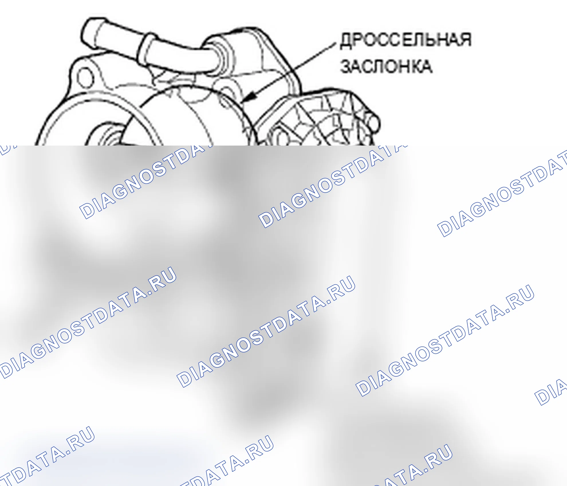 Рис. 35: Корпус дроссельной заслонки. Acura RDX I
