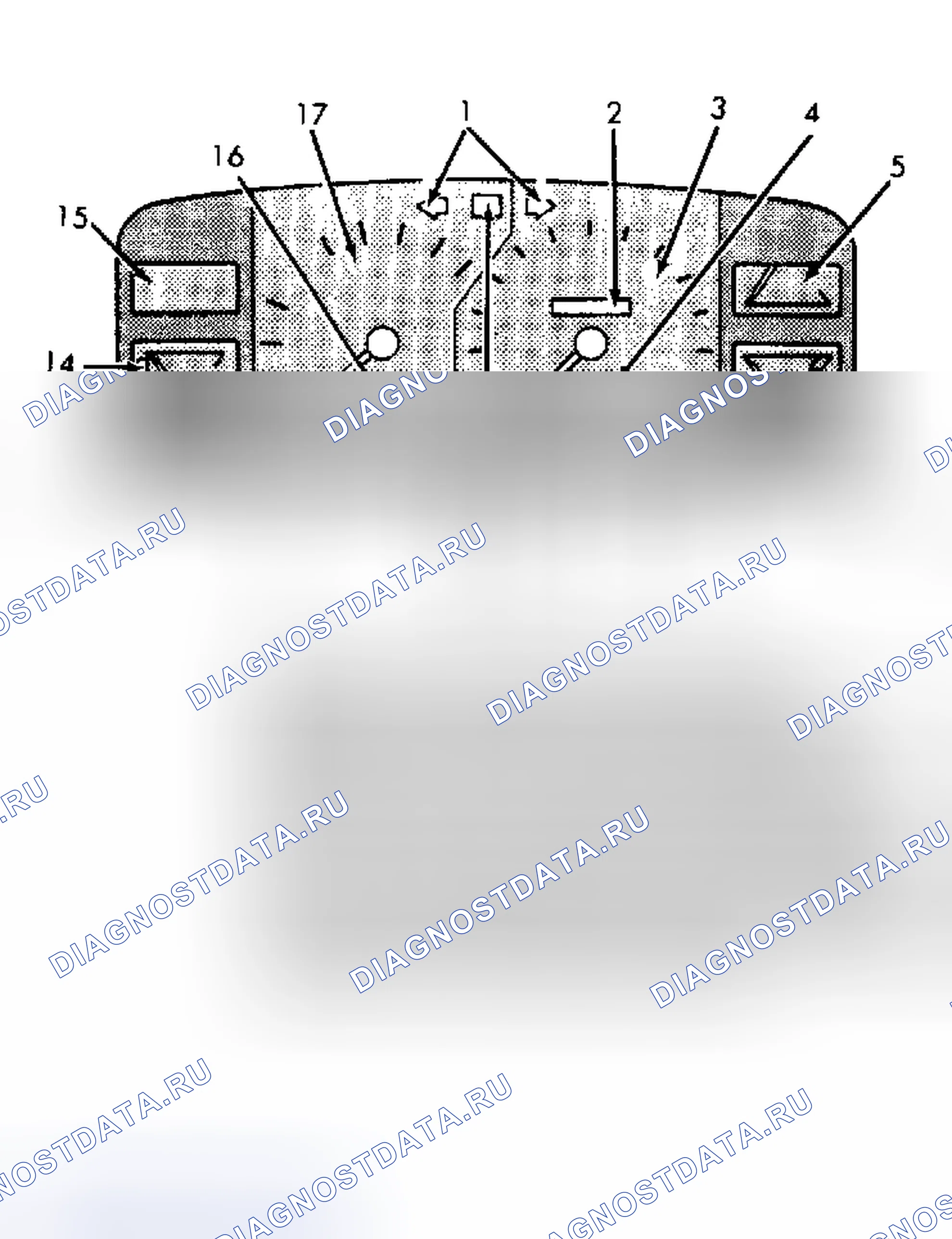 Рис. 1: СЕРВИСНЫЙ ИНДИКАТОР И ПРЕДУПРЕЖДАЮЩИЕ ОГНИ. Toyota MR2 W10