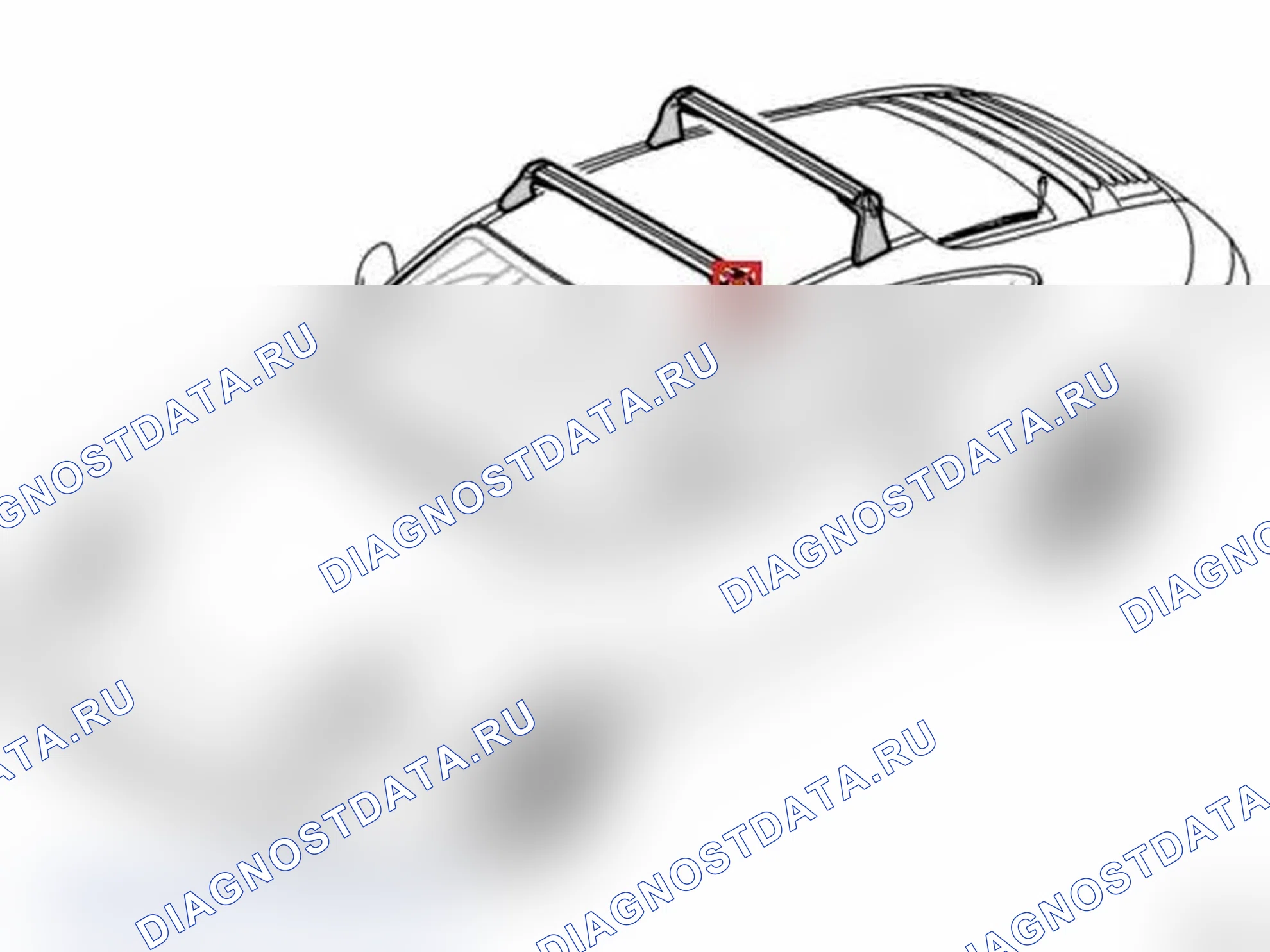 Рис. 169: Демонтаж системы транспортировки кровли. Porsche 911 GT3 997