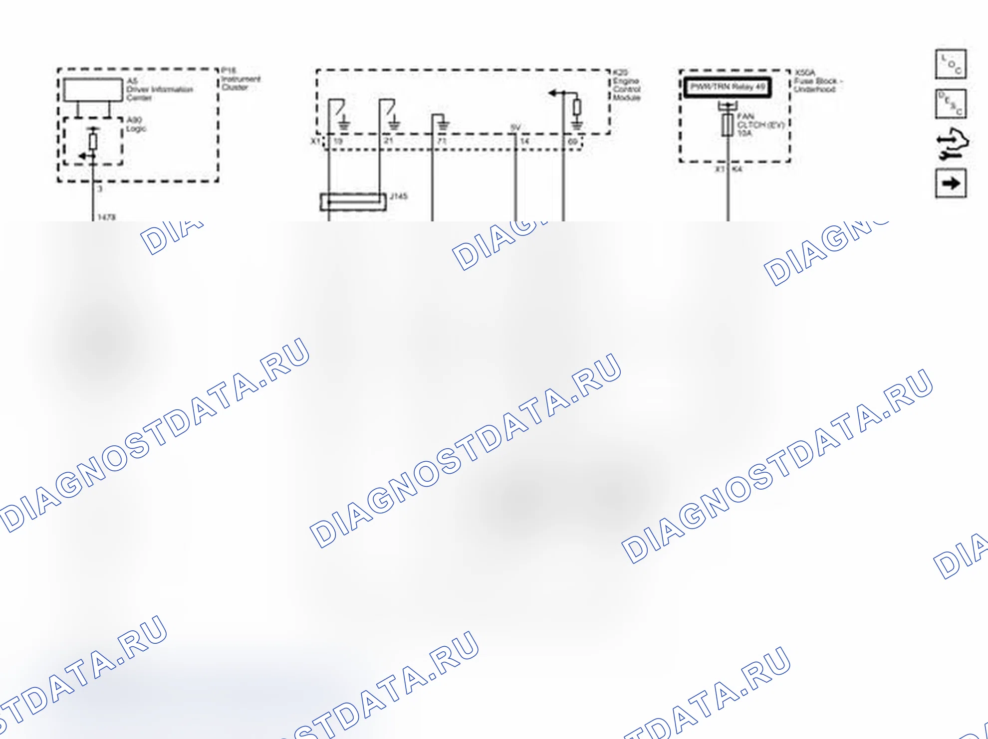 Рис. 1: Система охлаждения двигателя (LGH). Chevrolet Express G1500 