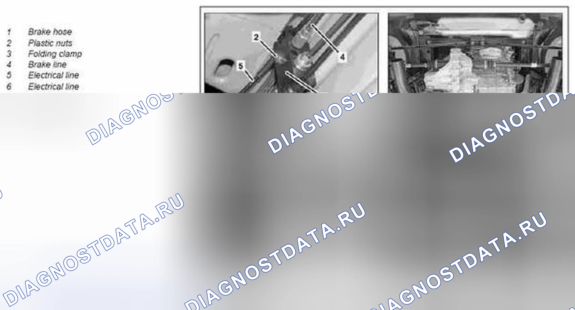 Рис. 172: Снять / установить тормозной шланг на заднюю ось - AR42.10-P-0023MCU. Kia Soul I