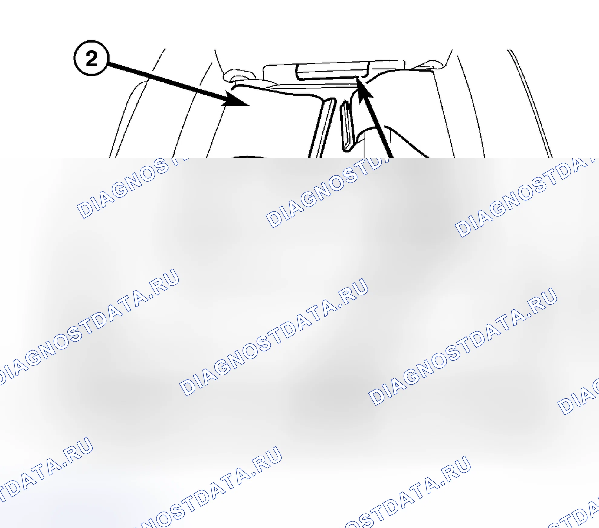 Рис. 479: ПОКРЫТИЕ СПИНКИ СИДЕНЬЯ / FOAM-2ND ROW-STOW -n- GO. Chrysler Town & Country V