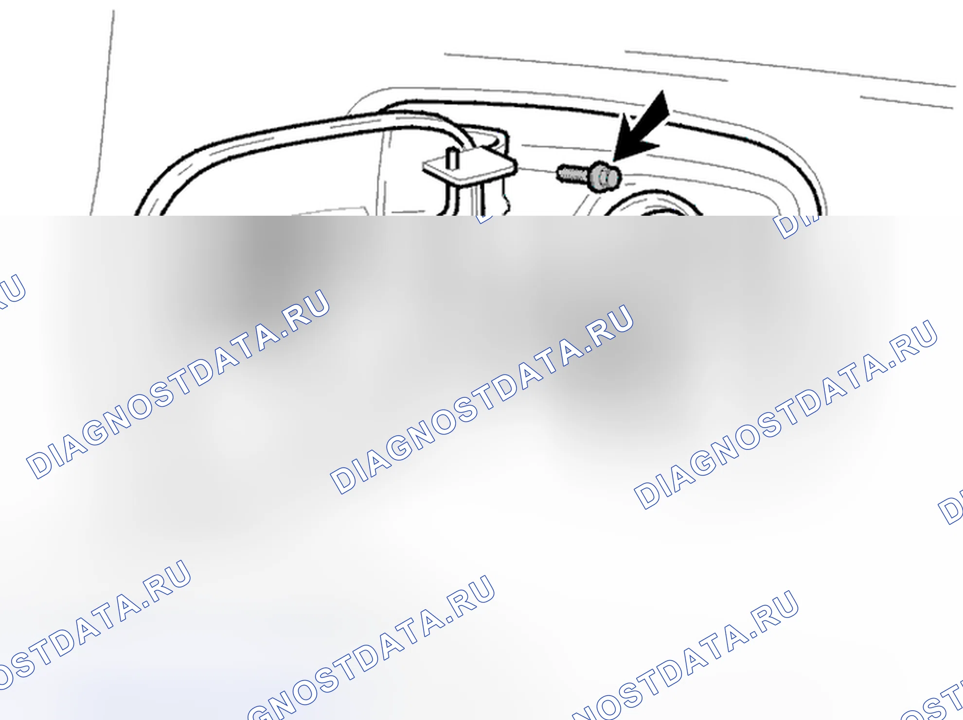 Рис. 27: Установка крышки заливной горловины топливного бака. Volvo S40 I рестайлинг