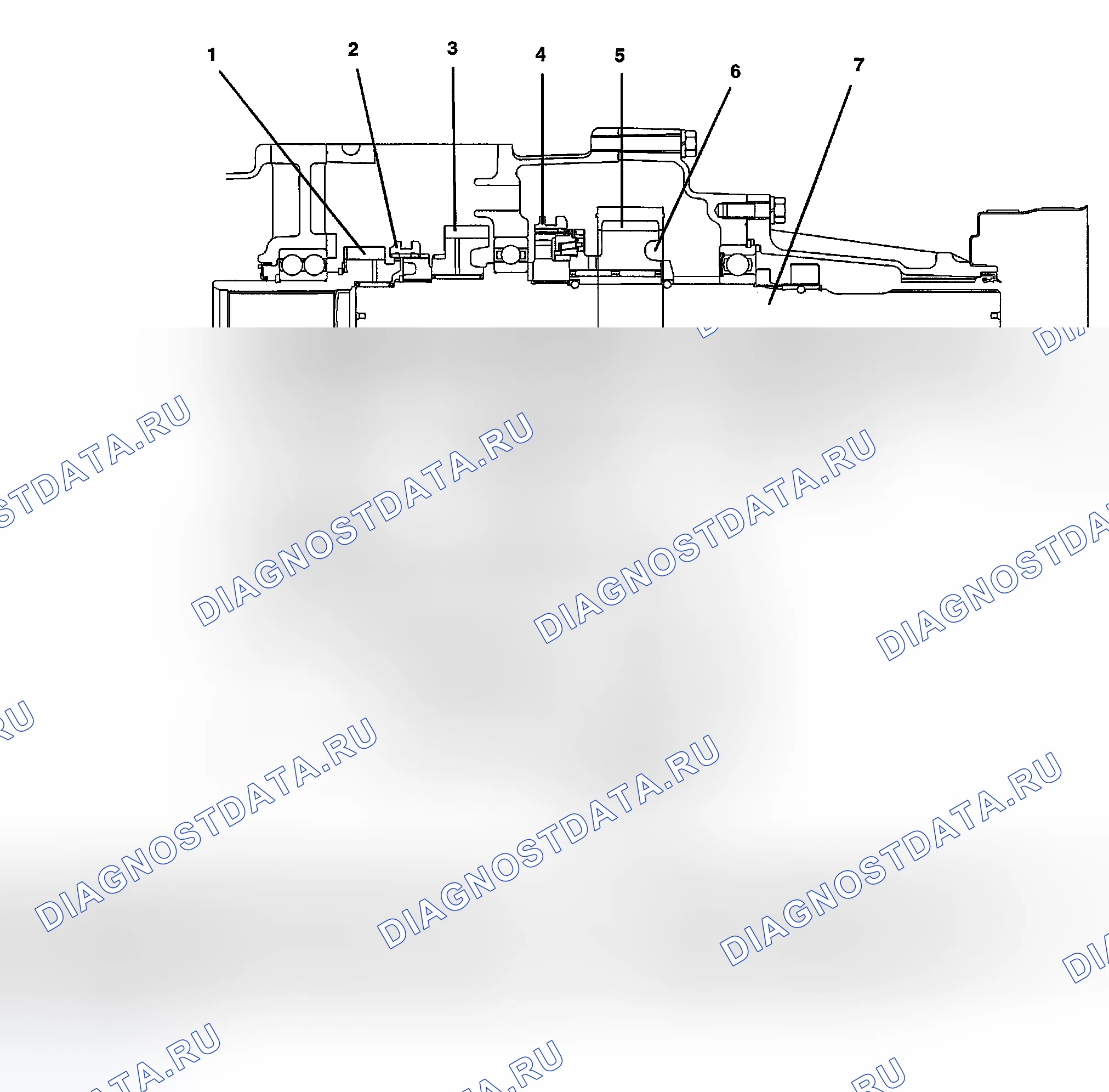 Рис. 66: ВИД В РАЗРЕЗЕ < TRANSFER-PART TIME 4WD >. Mitsubishi Montero III