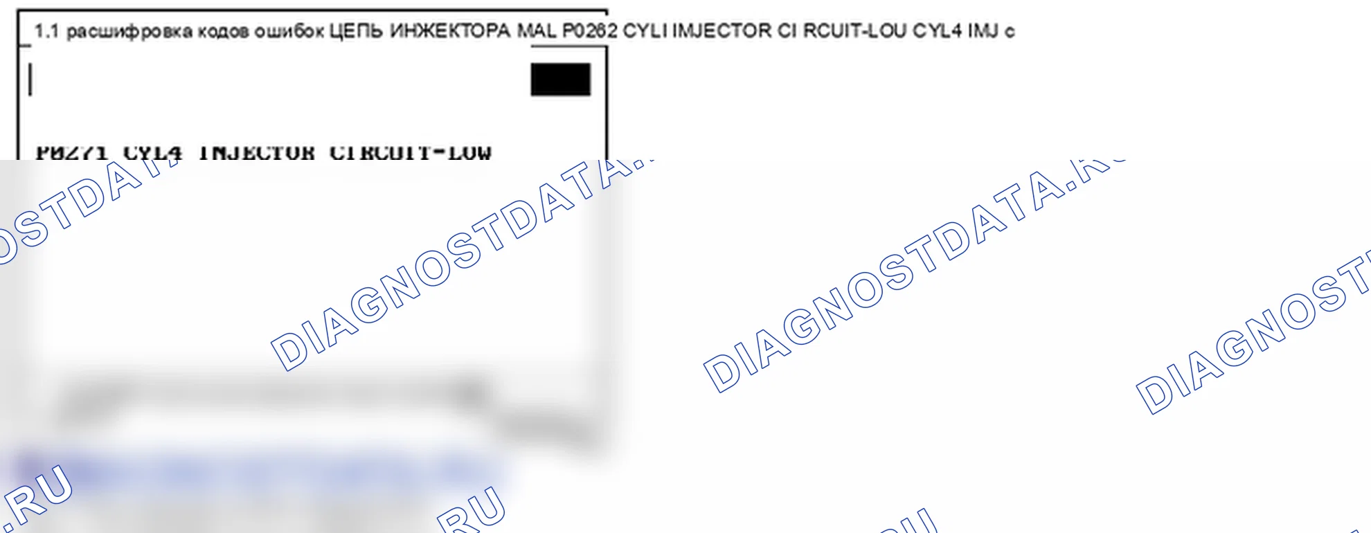 Данные диагностического сканера — P062D. Hyundai Santa Fe CM
