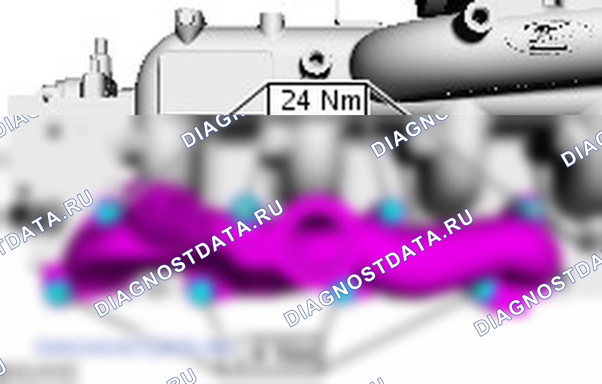 Разборка узла головки цилиндров. Ford C-MAX I рестайлинг