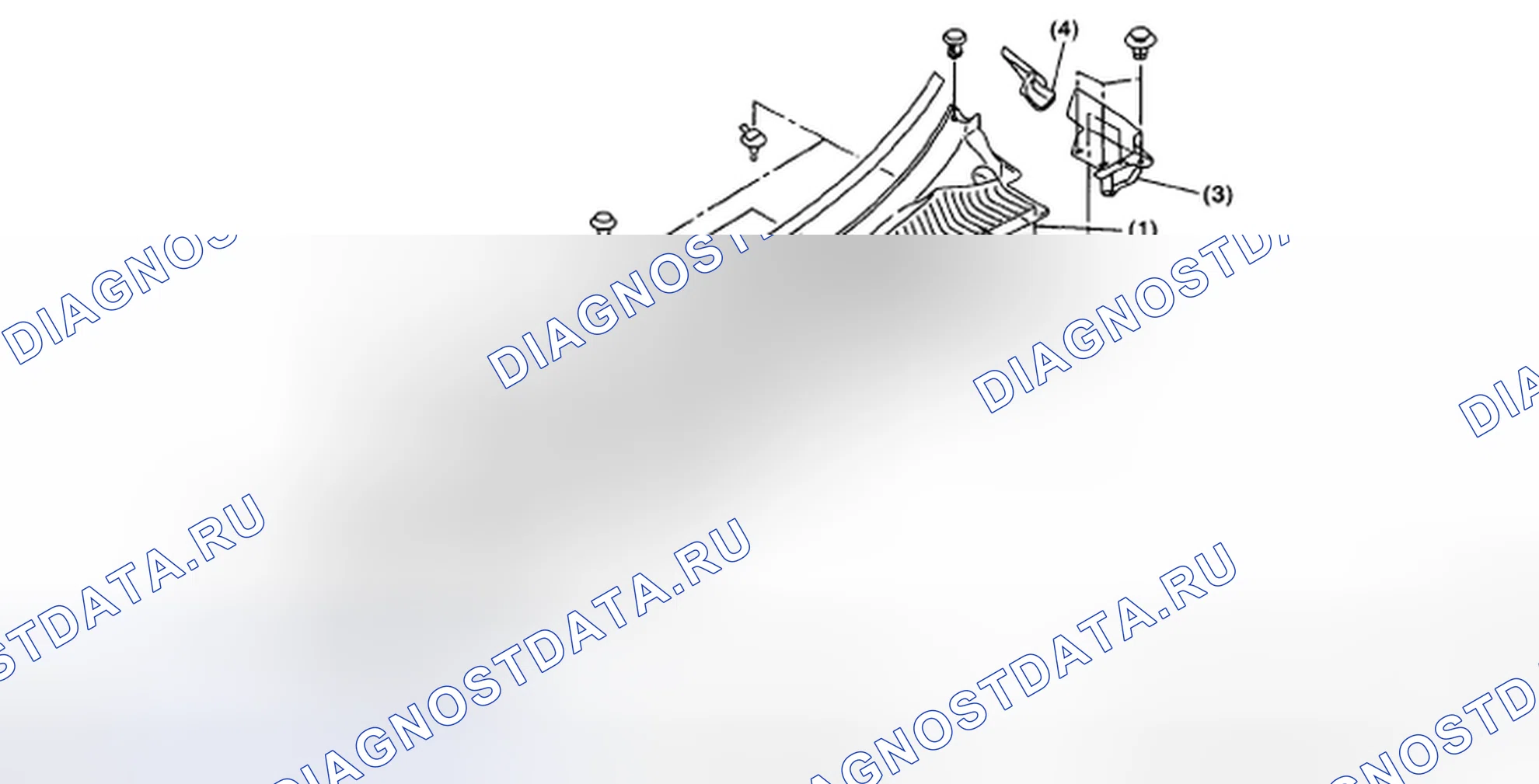 Рис. 24: ПАНЕЛЬ ОБТЕКАТЕЛЯ. Subaru Outback BP рестайлинг