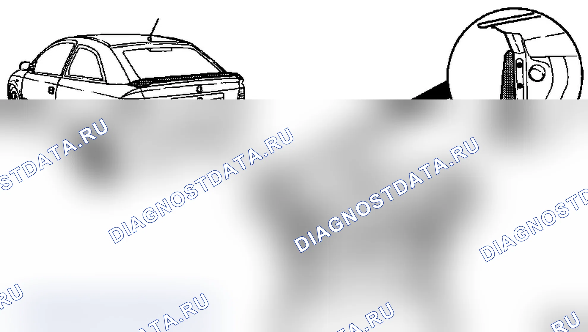 Задний спойлер. Opel Astra G