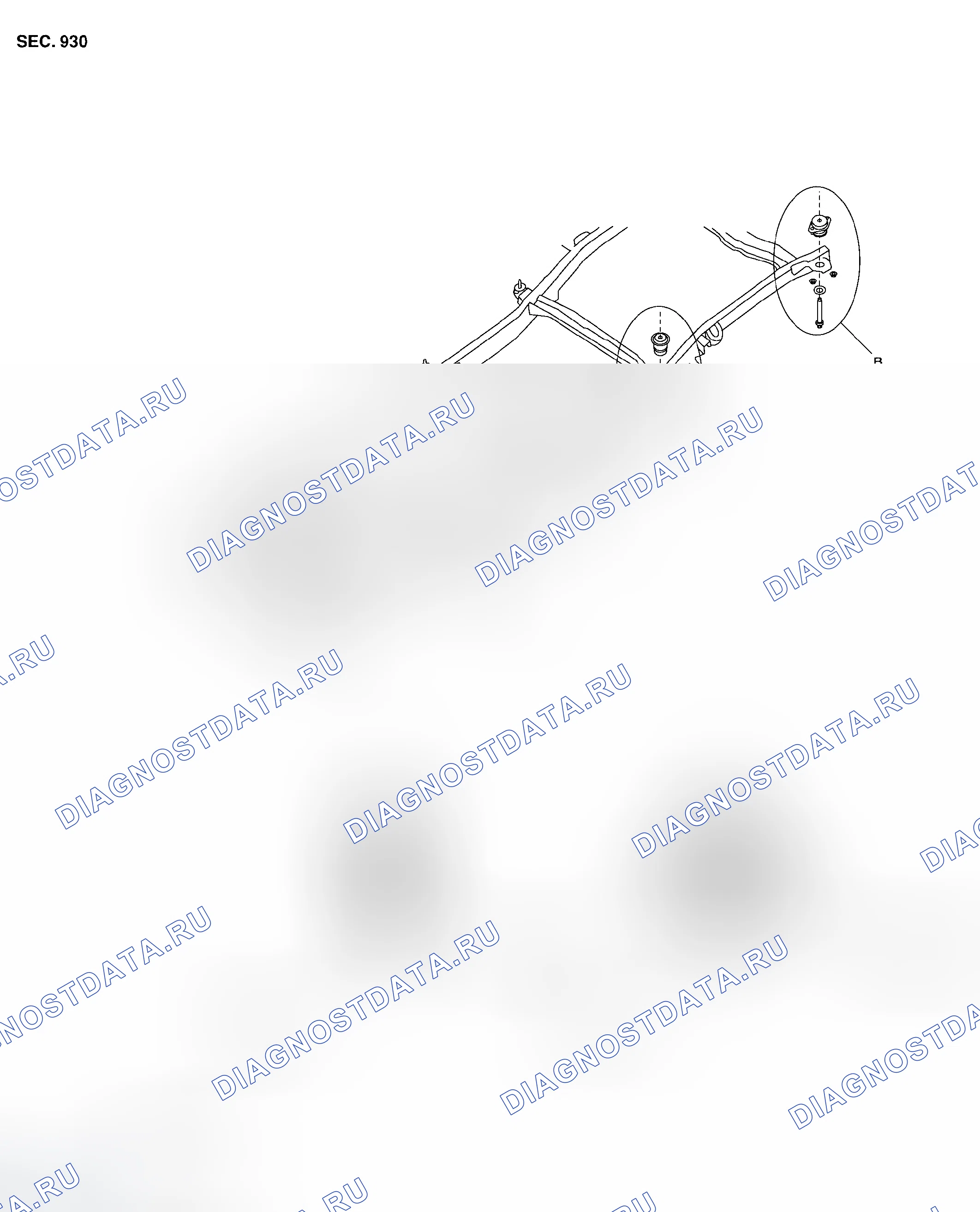 Рис. 319: Крепление корпуса. Infiniti QX56 I