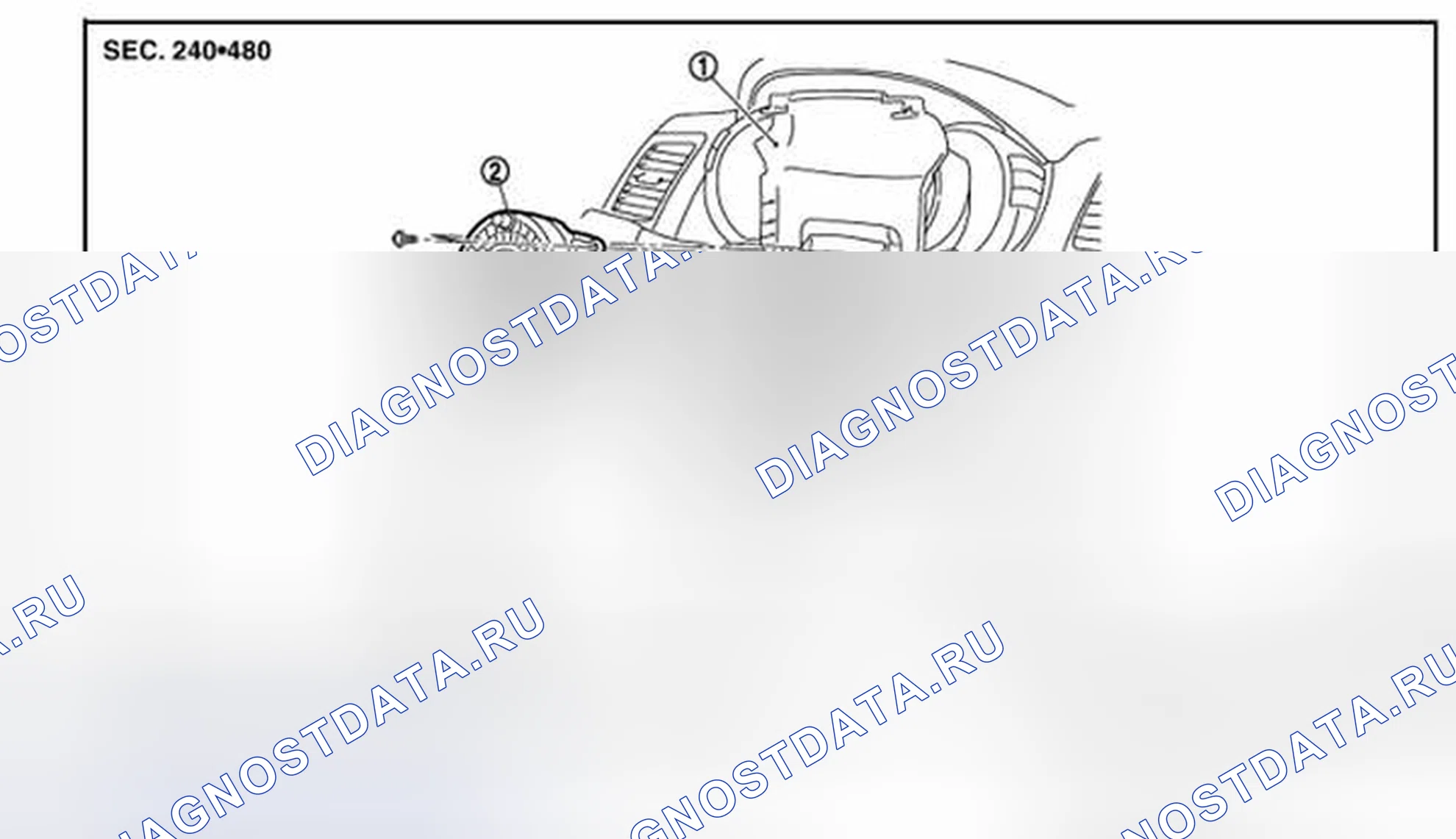 Рис. 19: Разнесенный вид. Nissan Murano Z51 рестайлинг 2