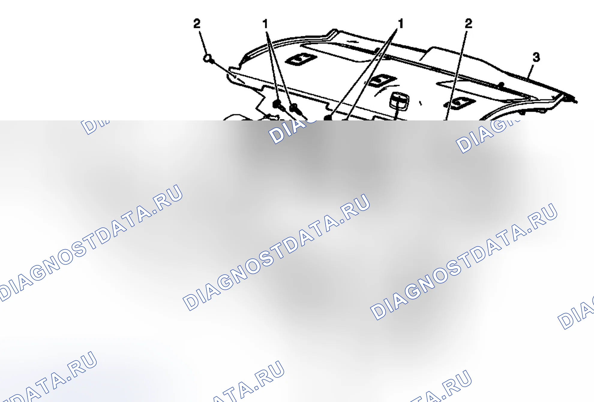 Рис. 39: Замена обивка заднего окна. Chevrolet Malibu VII