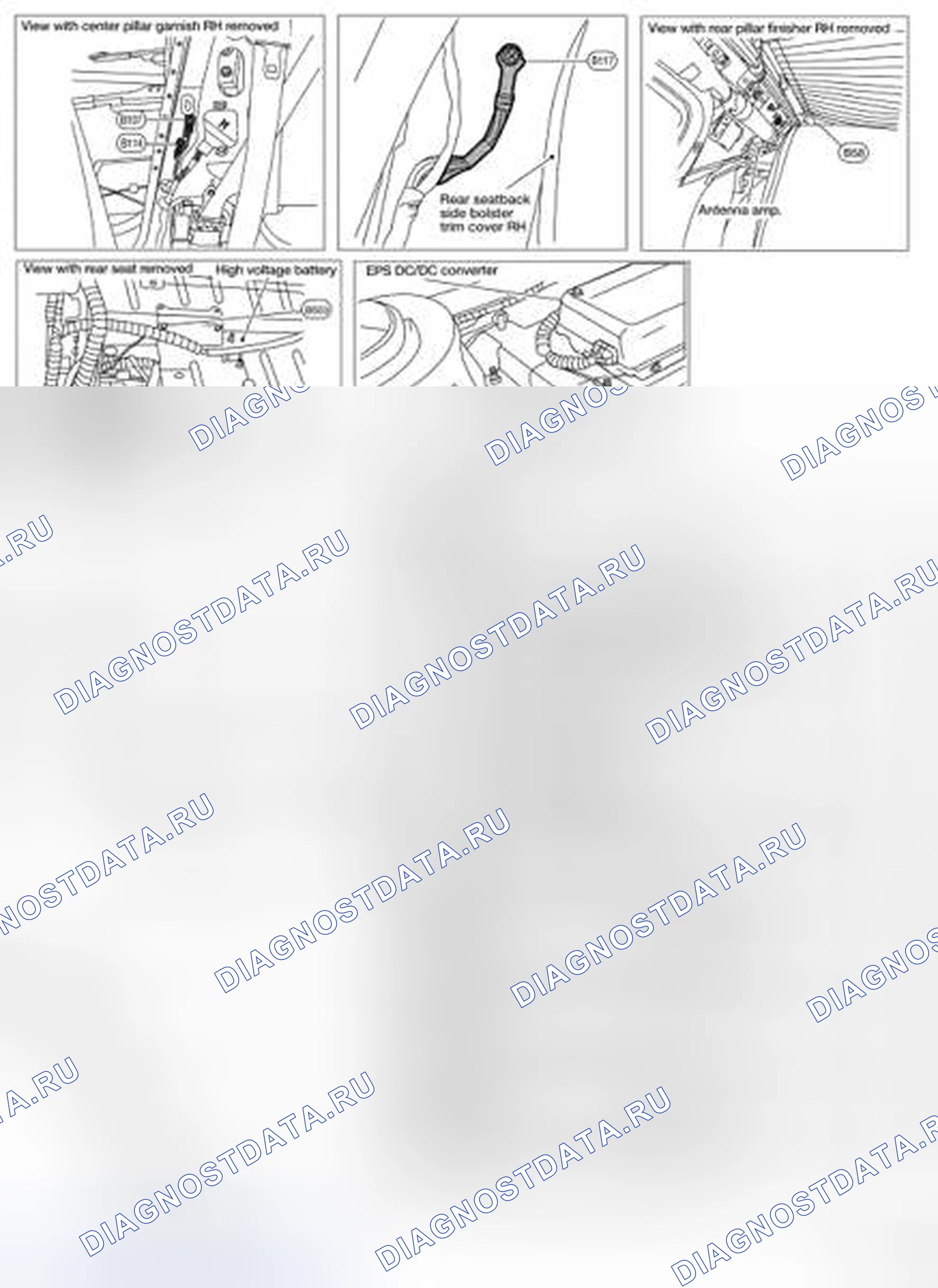 Рис. 181: ЖГУТ КУЗОВА № 2. Nissan Altima L32