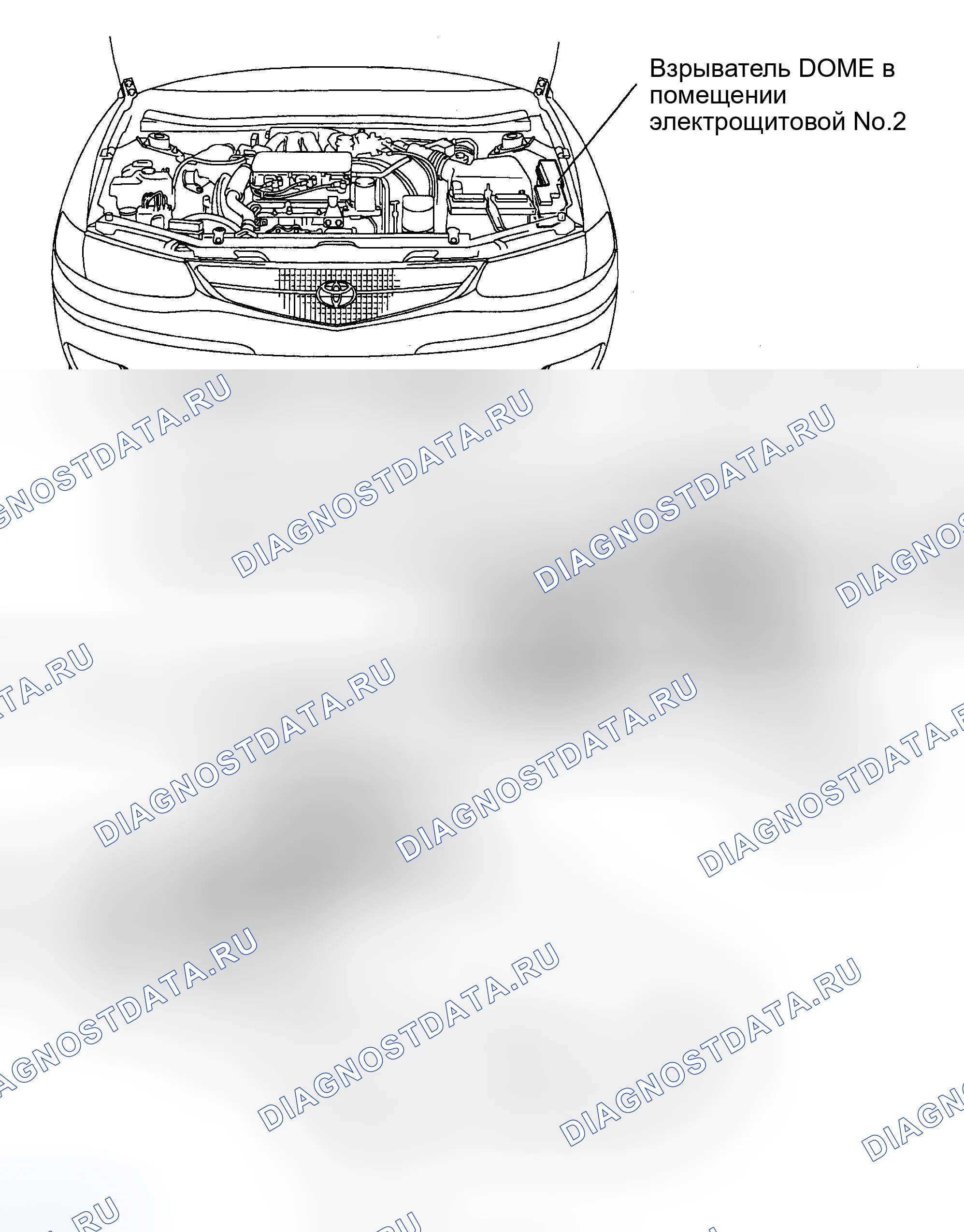 Рис. 84: РАСПОЛОЖЕНИЕ КОМПОНЕНТОВ. Toyota Camry Solara I